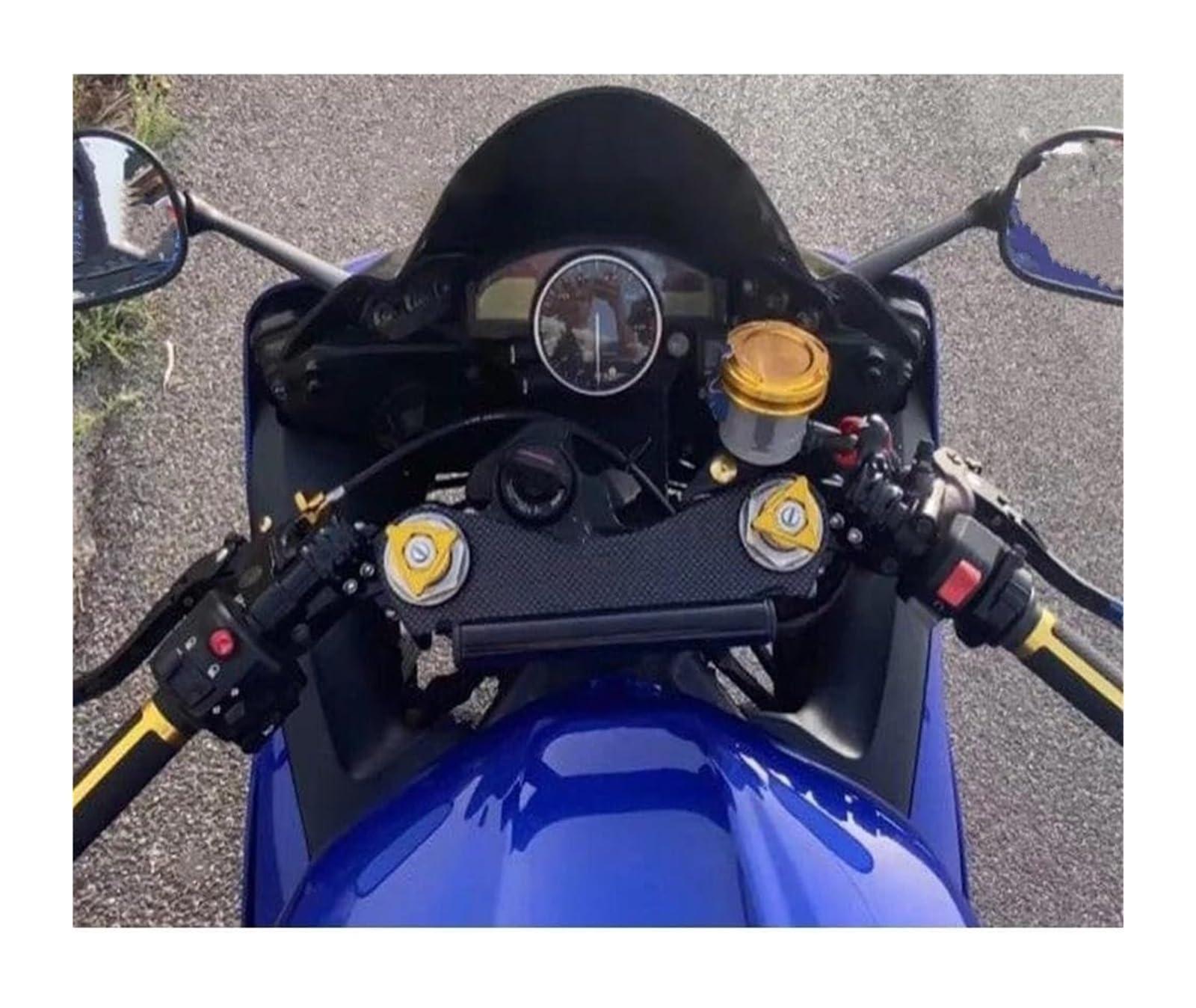 Kit De Rehausseurs Guidon pour Moto Réglables Fixations Universelles pour 50 Mm Rehausse De Guidon