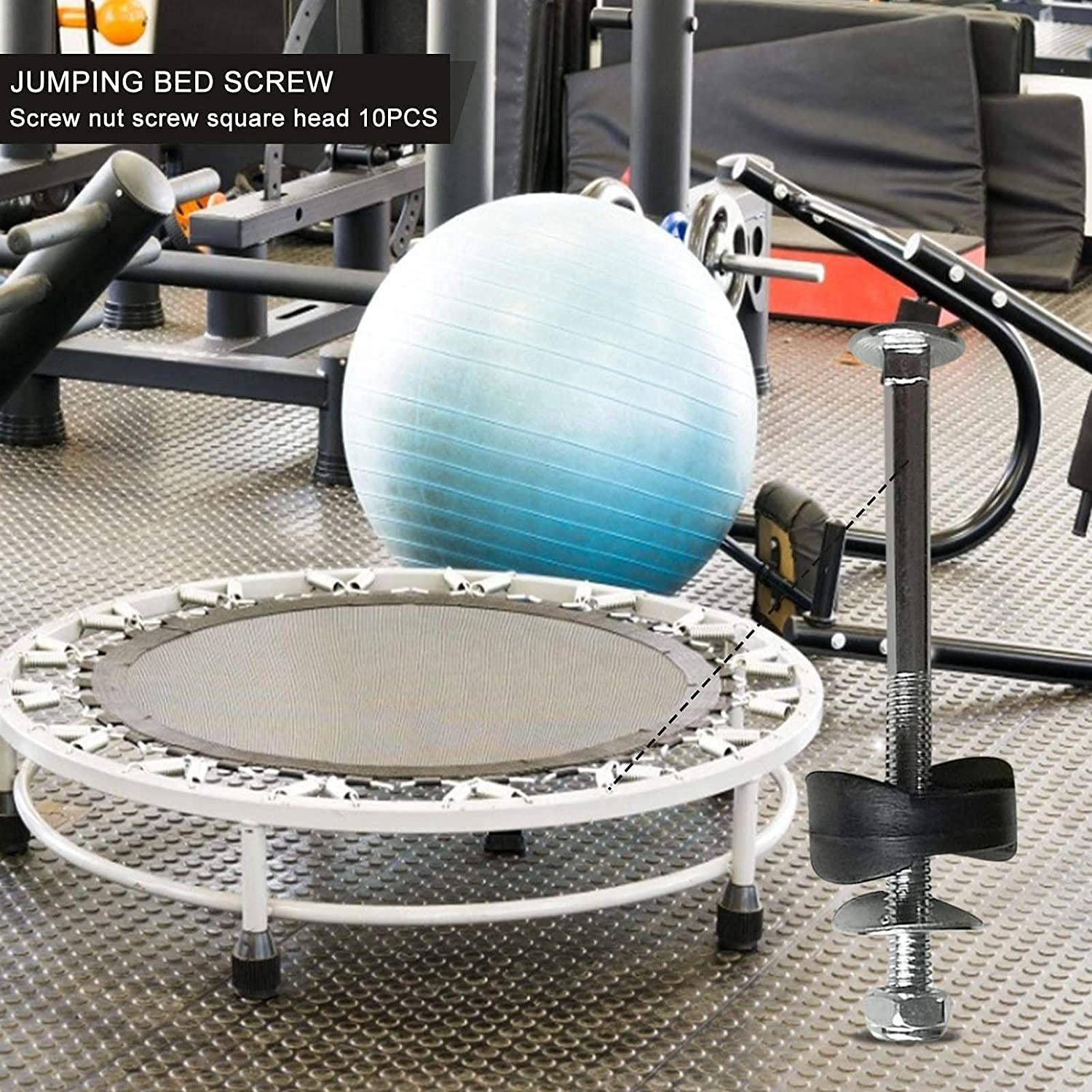 12 Ganci Fissaggio Per Rete Trampolino - Staffe In Acciaio Inox Per Aste Ø29 Mm