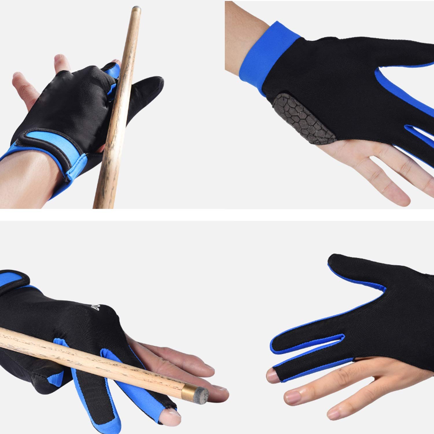 Guanto da biliardo mano sinistra antiscivolo 3 da Snooker guanto da biliardo guanti da biliardo regolabili per uomo accessori da biliardo  18