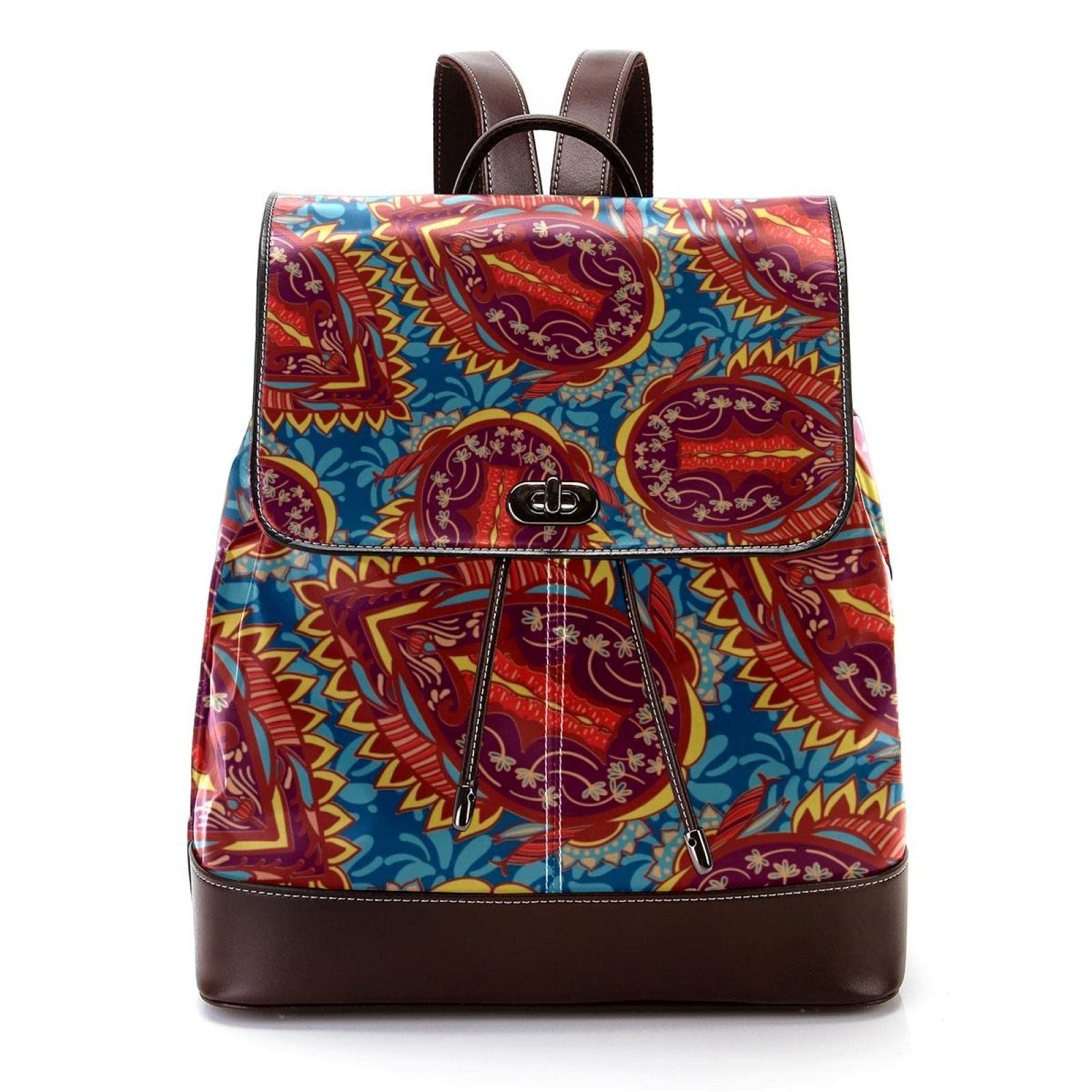 Art Mini plecak ze sztucznej skóry torebka, damski plecak torebka torba szkolna, MultiColor 07