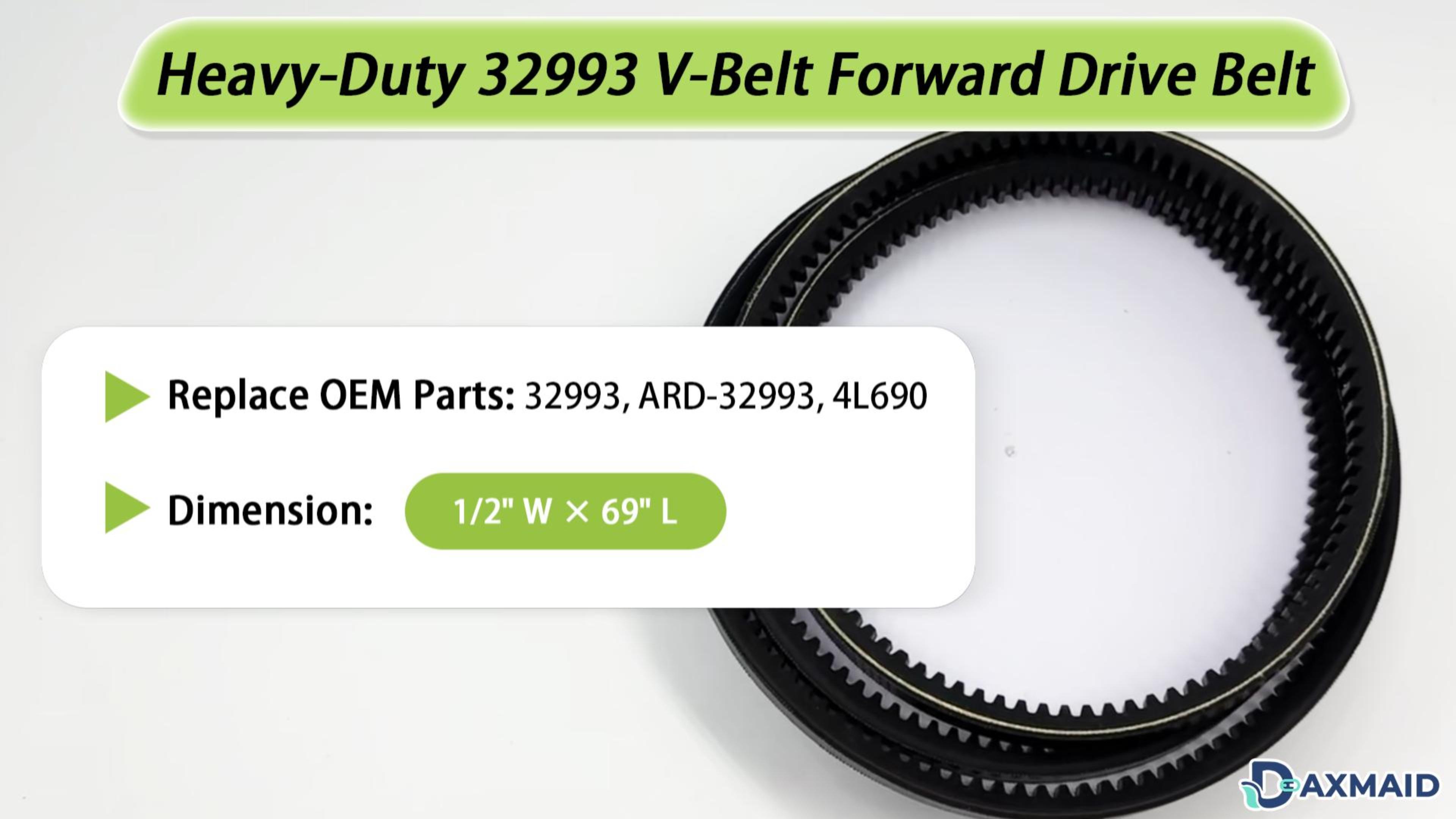 Image of Premium 32993 V-Belt (1 /2 inch x 69 inch), 4L690 Forward Drive Belt