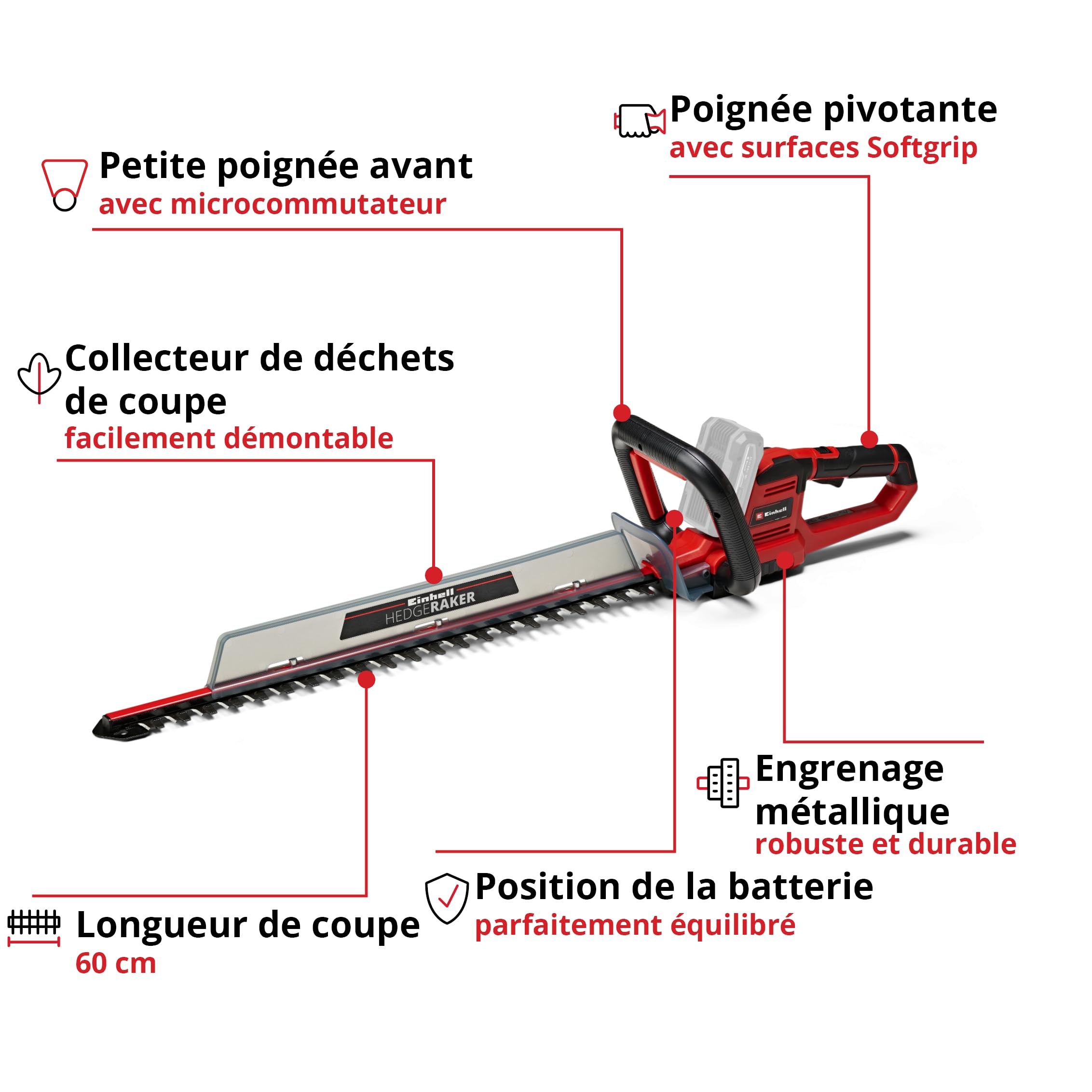 Visiter la boutique Einhell Einhell Taille-haies sans fil GE-CH 18/60 Li - Solo Power X-Change (18V, Coupe 60 cm) Livré sans Batterie ni Chargeur in use