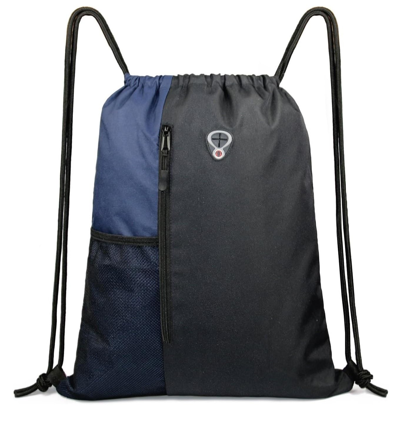 Drawstring Backpack Sports Gym Bag Large Size (18 Inch x 14 Inch) for Women & Men, Large Size With Two Zipper Pockets and Water Bottle Mesh Pocket.-image-15