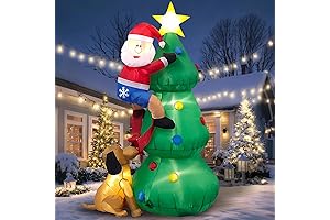 Funny Blow Up Christmas Decorations, 6FT Inflatable Christmas Tree Outdoor Decoration