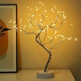 20" Bonsai Fairy Spirit Tree Light with 108 LED&comma; DIY Artificial Tree Lamp&comma; Battery&sol;USB Operated&comma; Aesthetic Lamps for Living Room Bedroom Christmas Party Home Gifts Room Decor &lpar;Warm White&rpar;