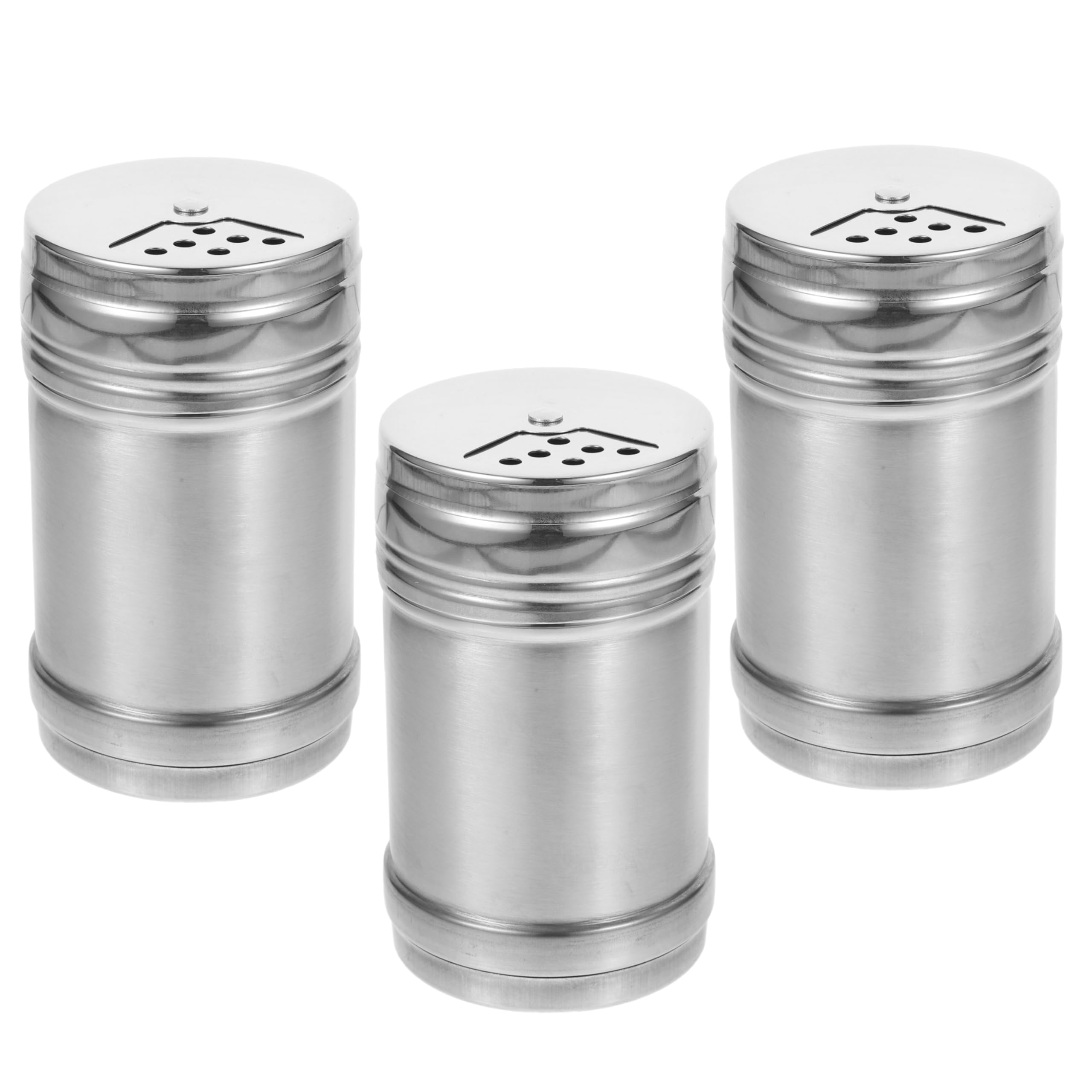 PRETYZOOM Bbq Rub Shaker Bottle Large Spice Shaker Jar Stainless Steel Seasoning Cans for Kitchen for Bbq Random Color