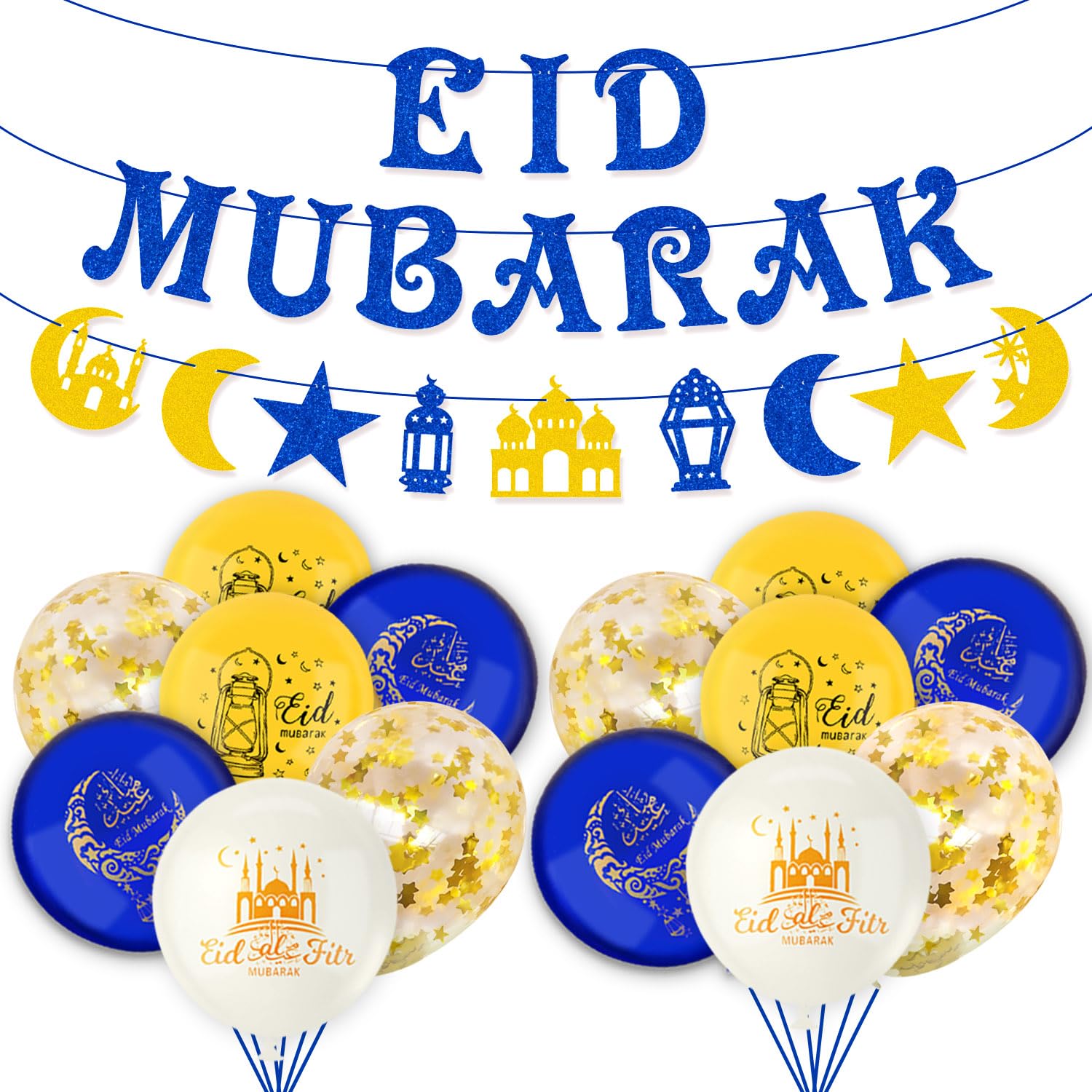 HOWAF Eid al Adha Party Decoration Banner, Eid Al Adha Mubarak Party Banner with HOWAF Eid al Adha Party Decoration Banner, Eid Al Adha Mubarak Party Banner with