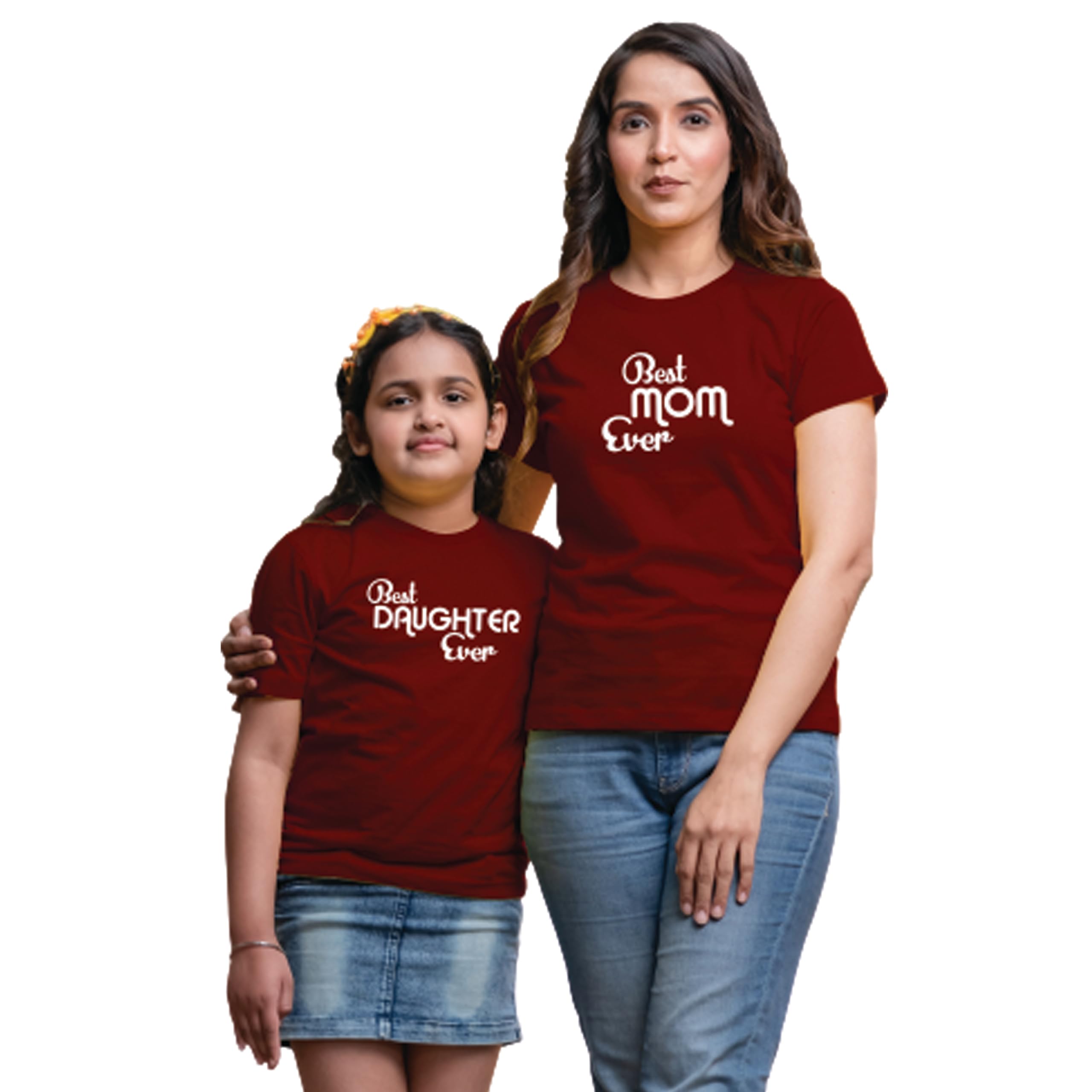 Mom Daughter Combo T-Shirts Best Mom Ever Best Daughter Ever-image-15