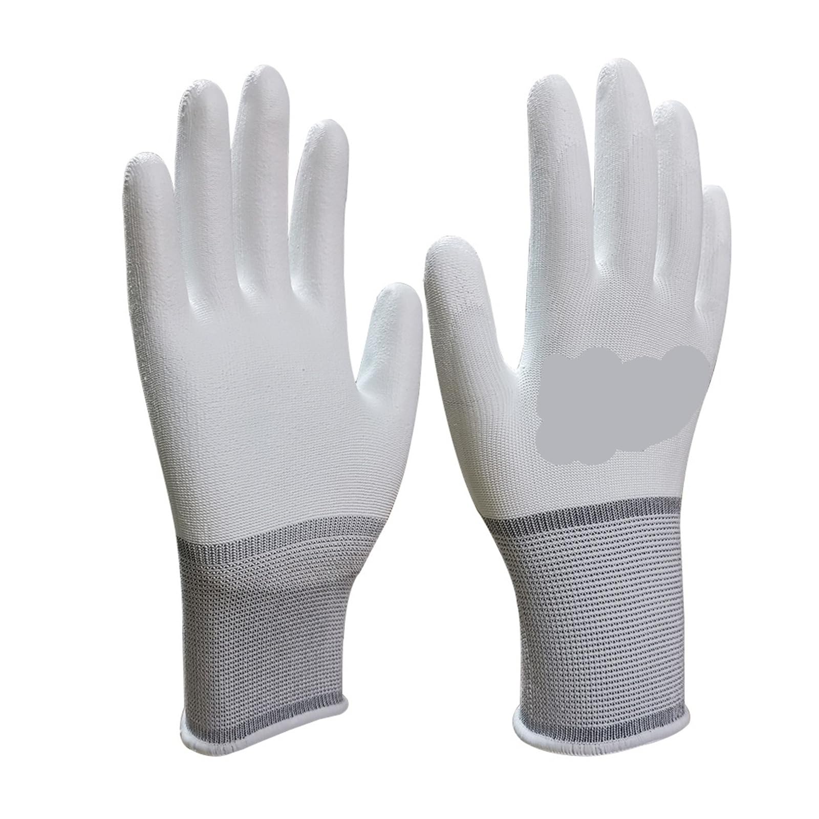Genérico 12 pares de guantes de trabajo recubiertos de nitrilo de PU, palma forrada de algodón de nailon recubierta for tareas domésticas y trabajo(A9,M)