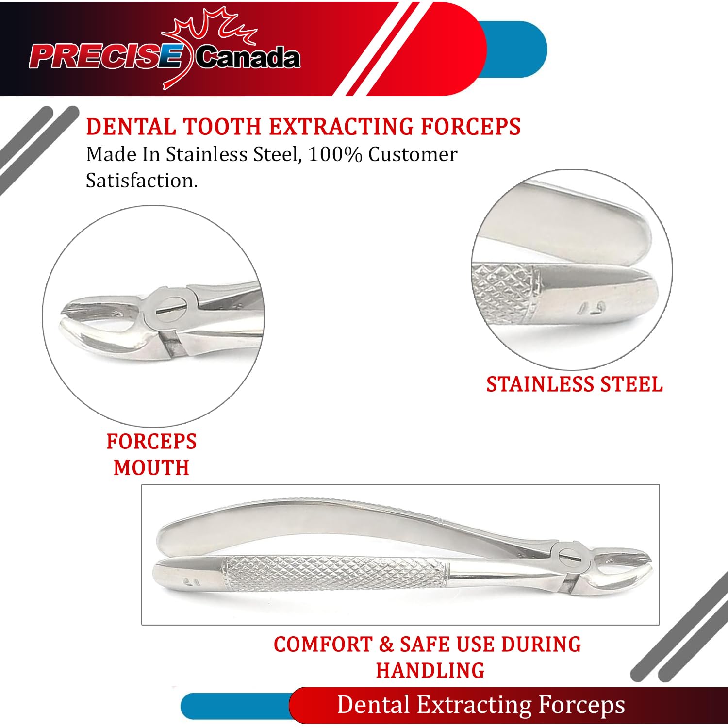 PRECISE CANADA: EXTRACTING FORCEP English Pattern Roots & Molar #17