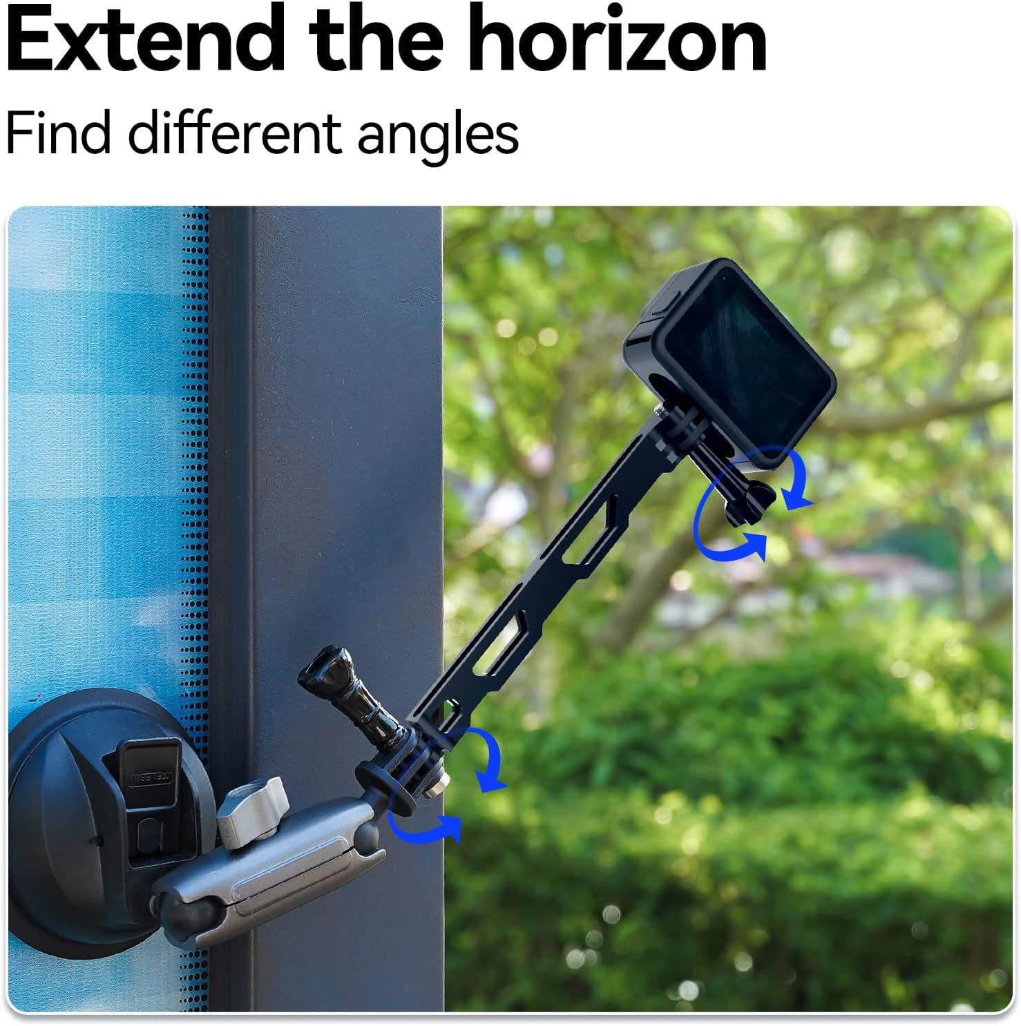 Suporte Flexível Telesin S2 360° Para Câmeras - Guidão De Moto/Bicicleta - Quick Release