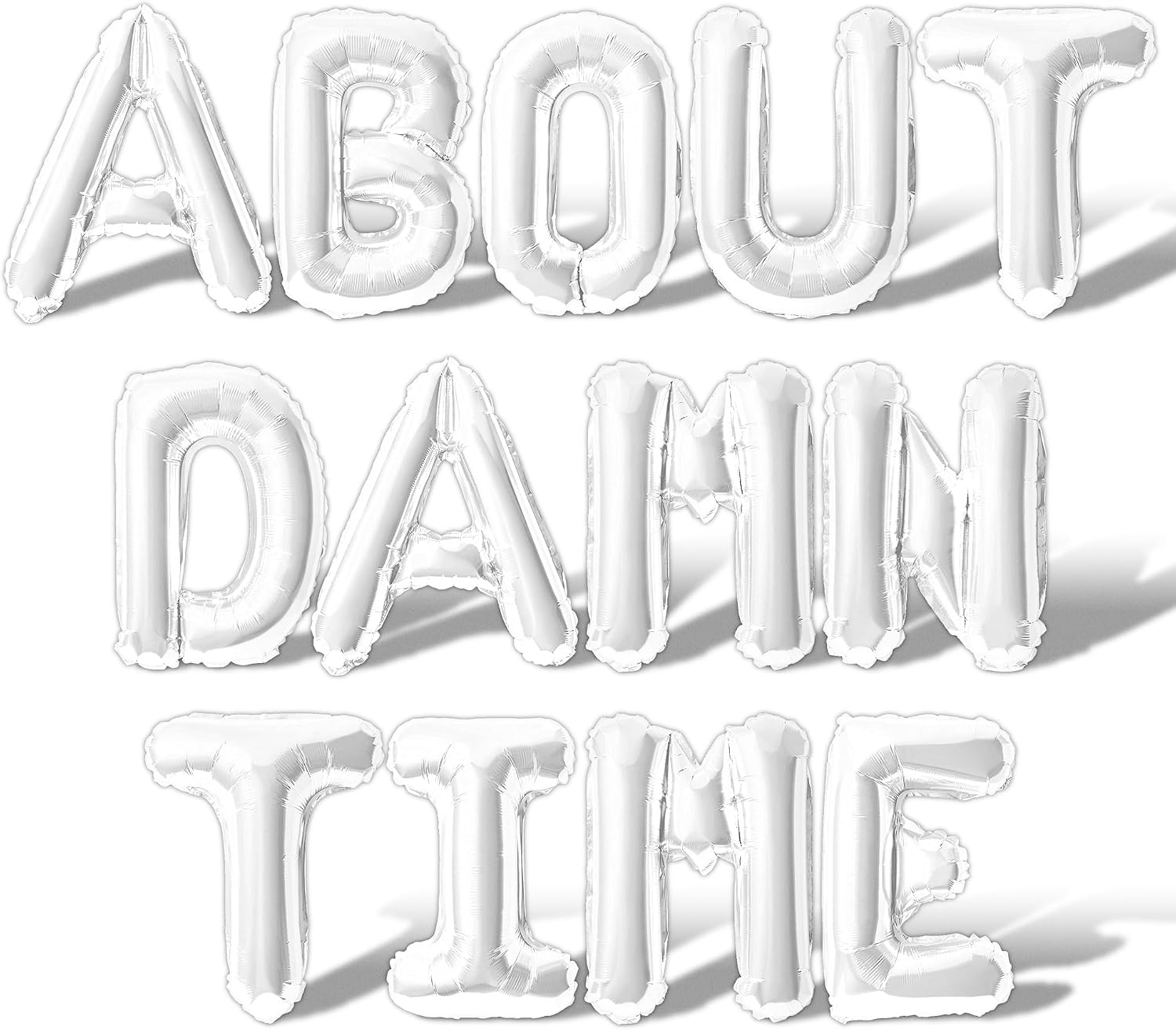 Amazon.com: Letter Balloons - ABOUT DAMN TIME 16