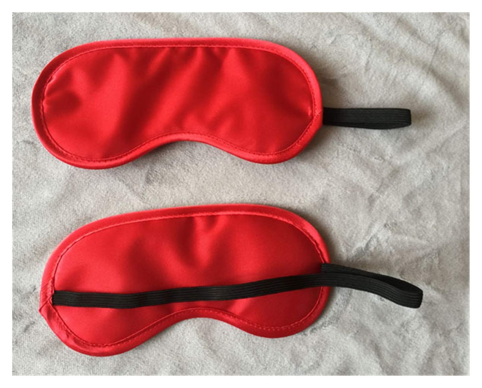 BAIHUOCute Eye Aid Travel Rest Eye Cover Sleeping Mask Aviation Sleep Mask Unisex Fashion Portable Elastic Bandage (Color : Red)
