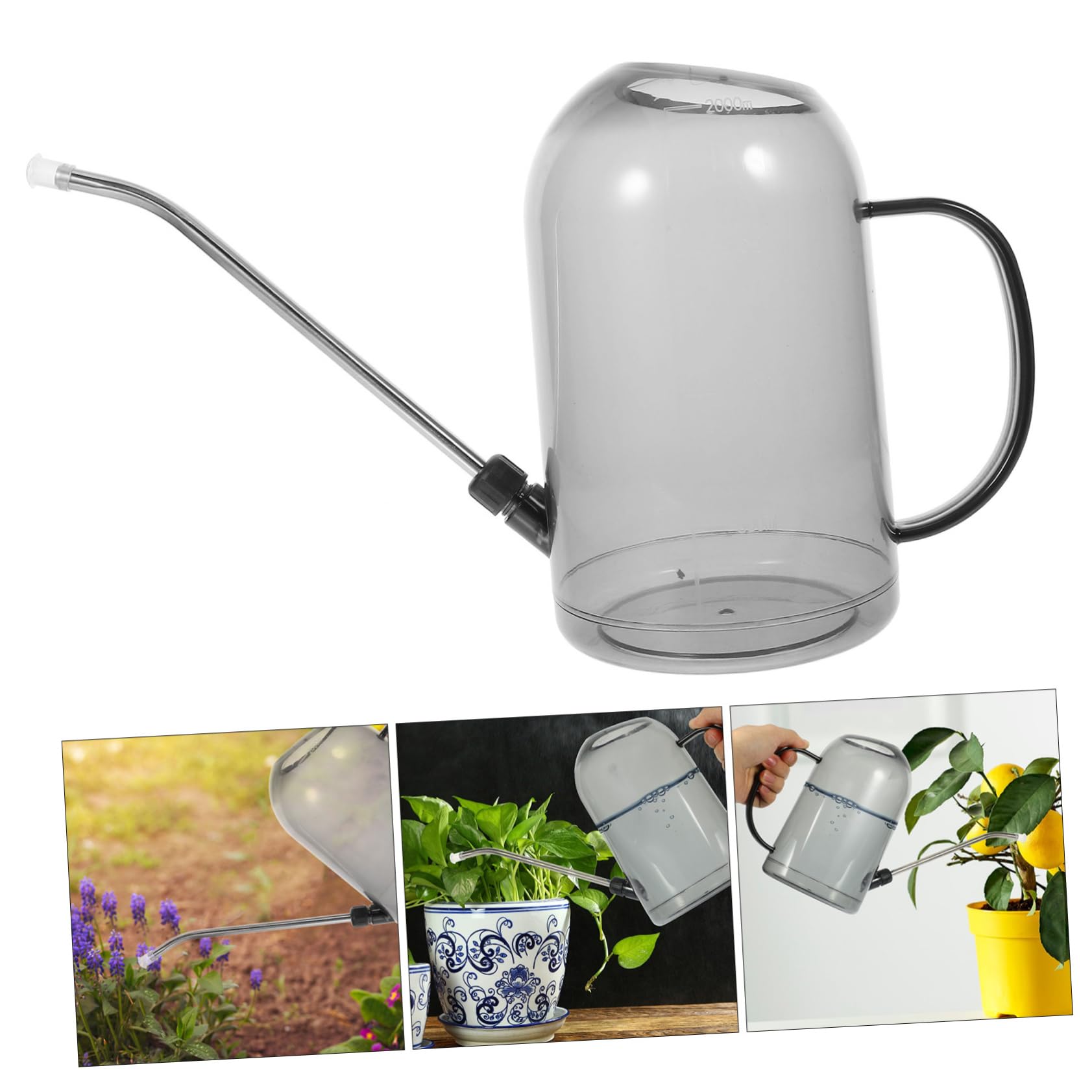Annaffiatoio da Giardino 2l in Abs e Acciaio Inox Beccuccio