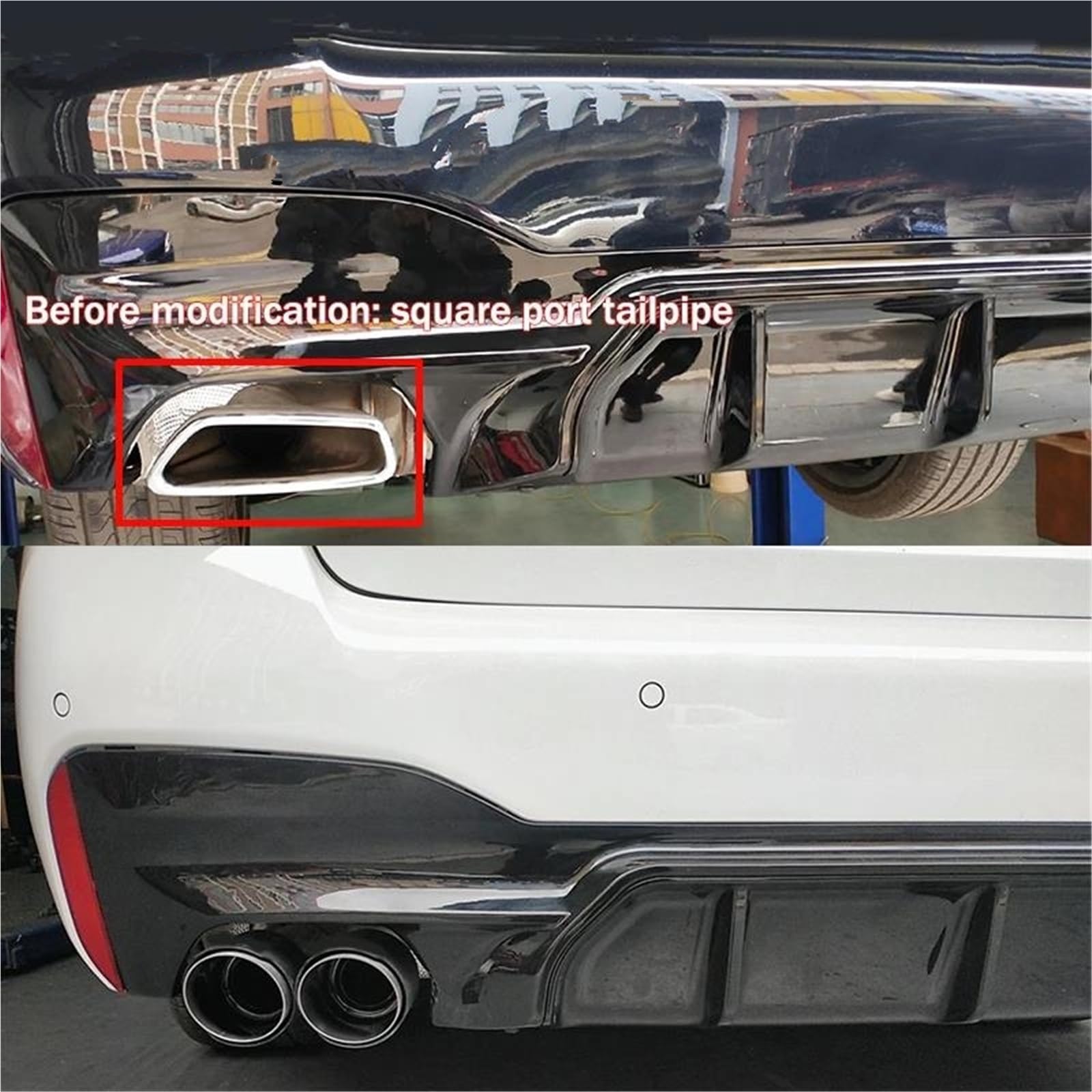 ZhMG63 Auspuffblende Für BMW 5er G30 G31 - Edelstahl Endrohrabdeckung