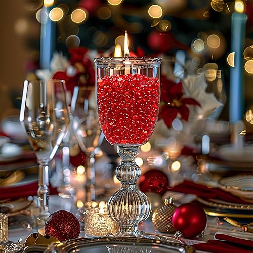 Miniatura 4 de HappyFiller 5500 piezas de jarrón rojo rubí diminuto relleno de cuentas acrílicas para manualidades, soporte para brochas de maquillaje,