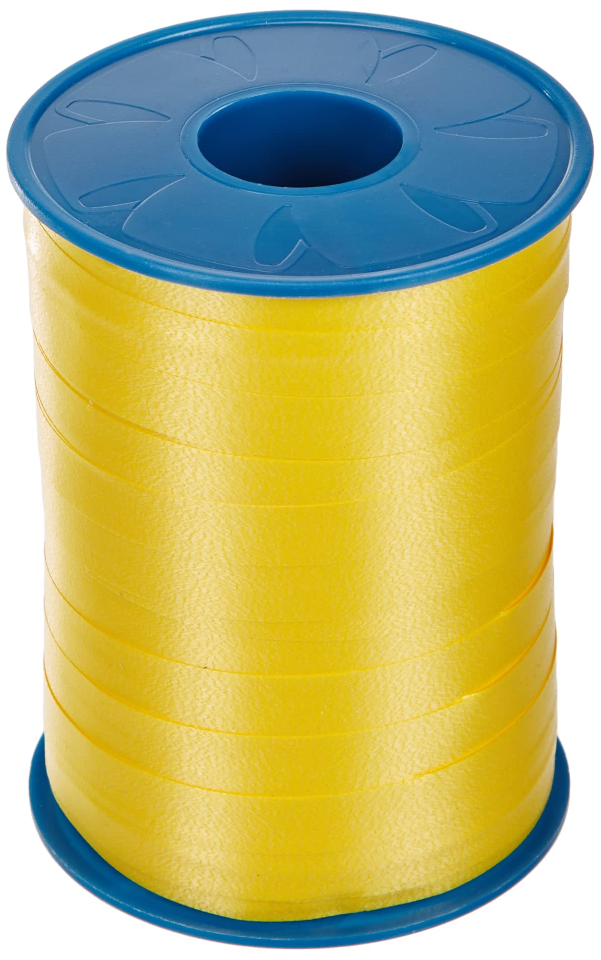 PRÄSENT C.E. Pattberg America Gift Curling Ribbon Yellow, 273 Yards of balloonribbon for Gift Wrapping, Accessories for Decoration & Handicrafts, Decoration Ribbon for Presents, 10mm - 250m