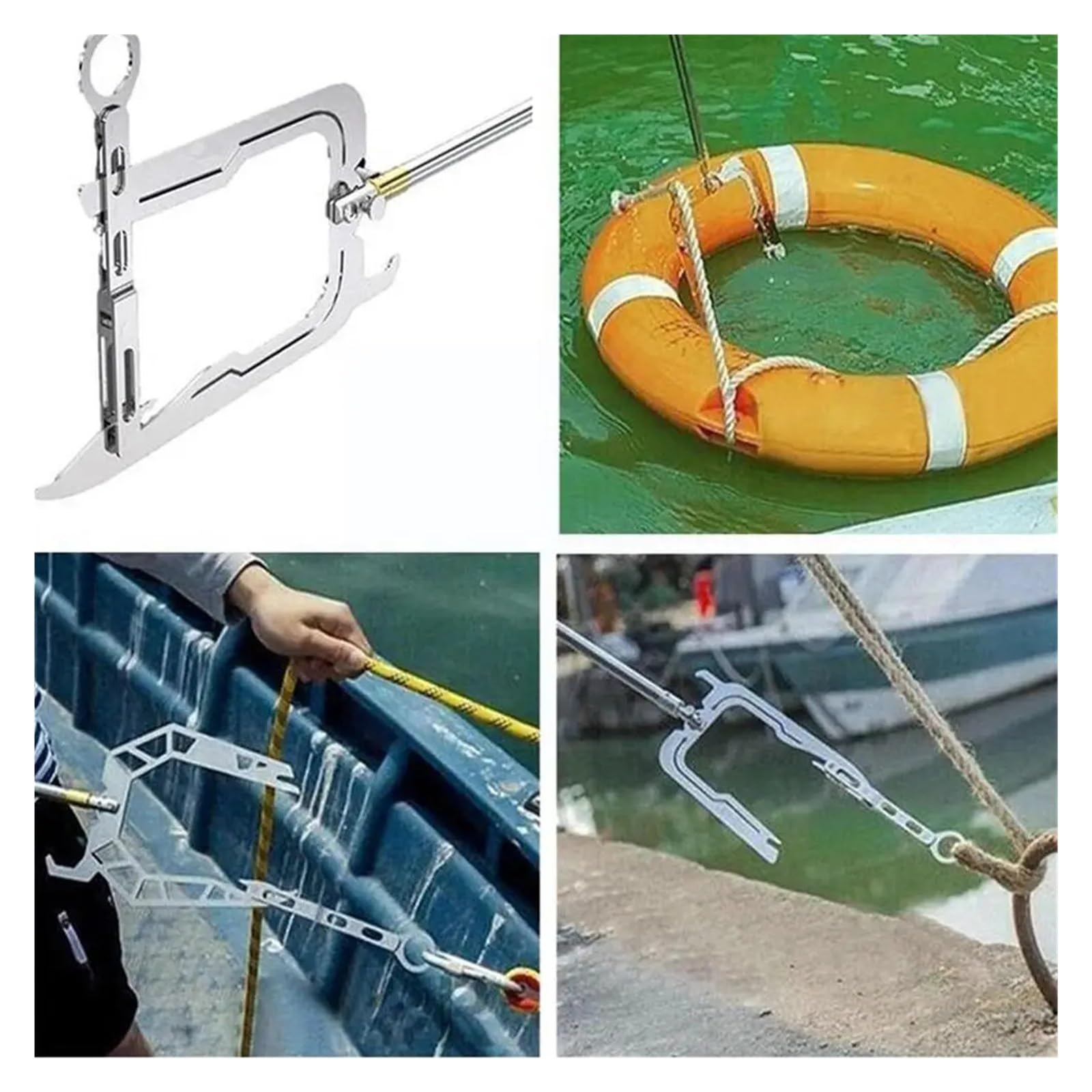 Ganci telescopici per Barche Gancio for Barca Multifunzionale, Gancio telescopico filettato for, Asta di prolunga for attracco, Spinta