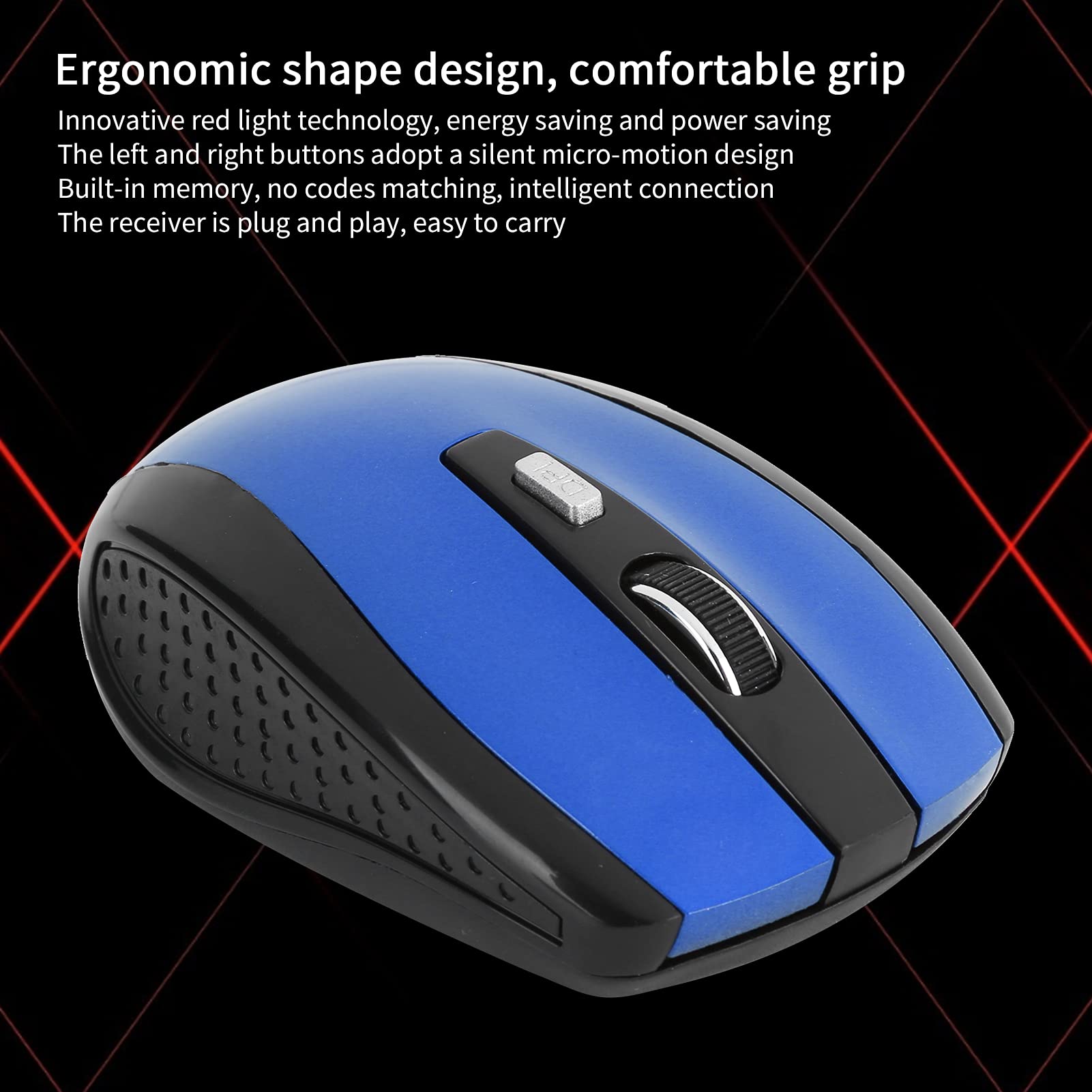 Mouse Ottico Wireless Silenzioso 2,4 GHz – Sottile Per Computer Portatile (Aperto Ma Nuovo)