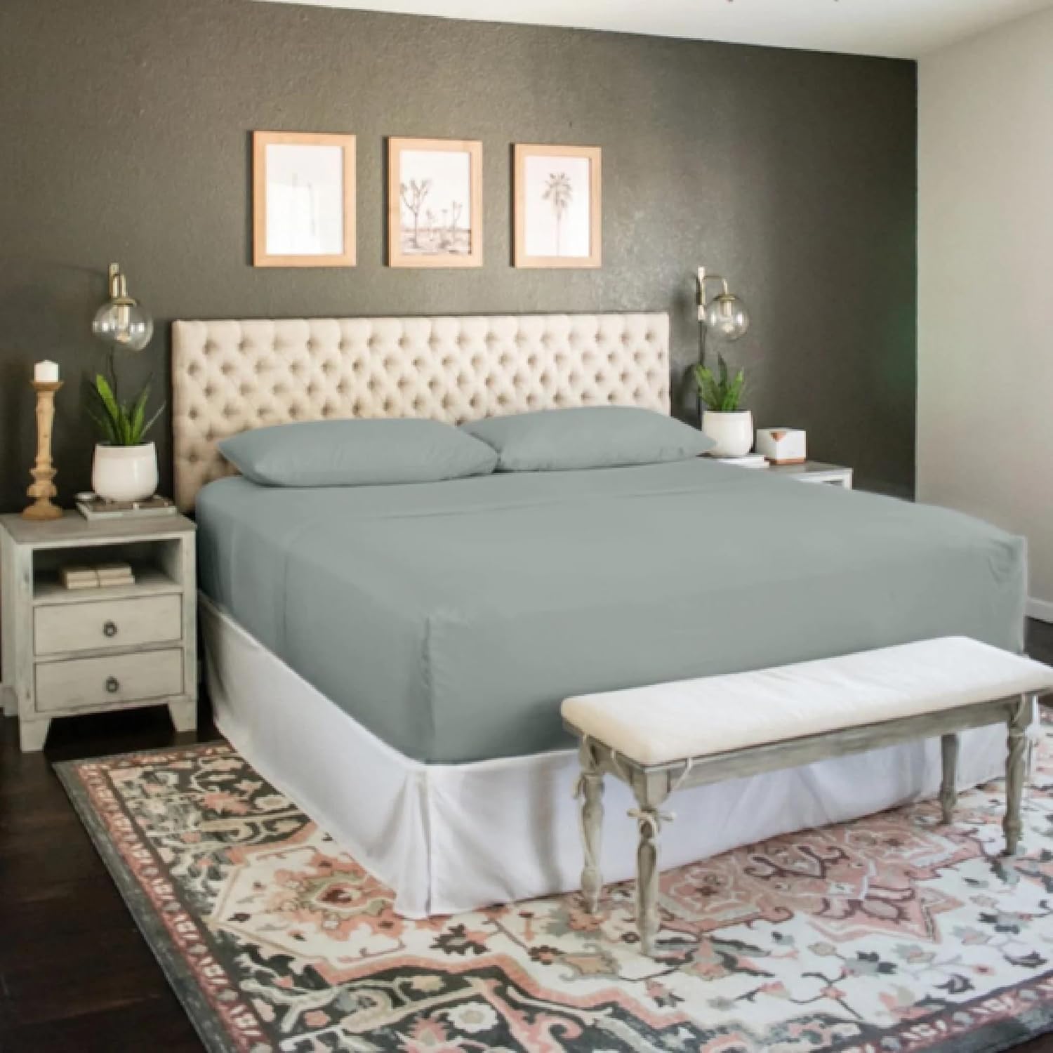 Luxe & Lazy Sheet Set (King, Sea)