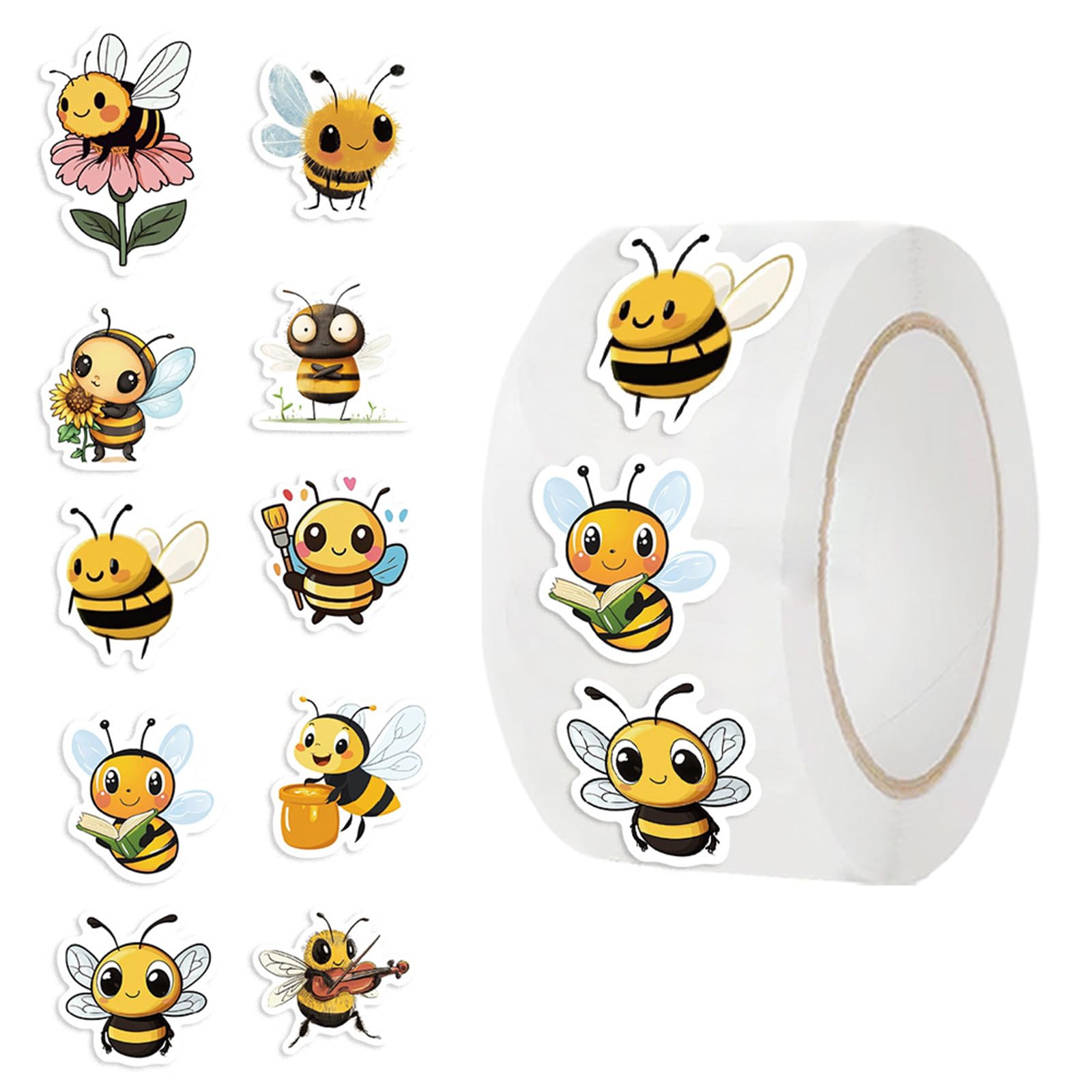 500Pcs Cartoon Sealing Sticker Wrapping Label for Seal Envelope Invitation Scrapbooking Journal Packaging Decoration Teen Decorative Sticker
