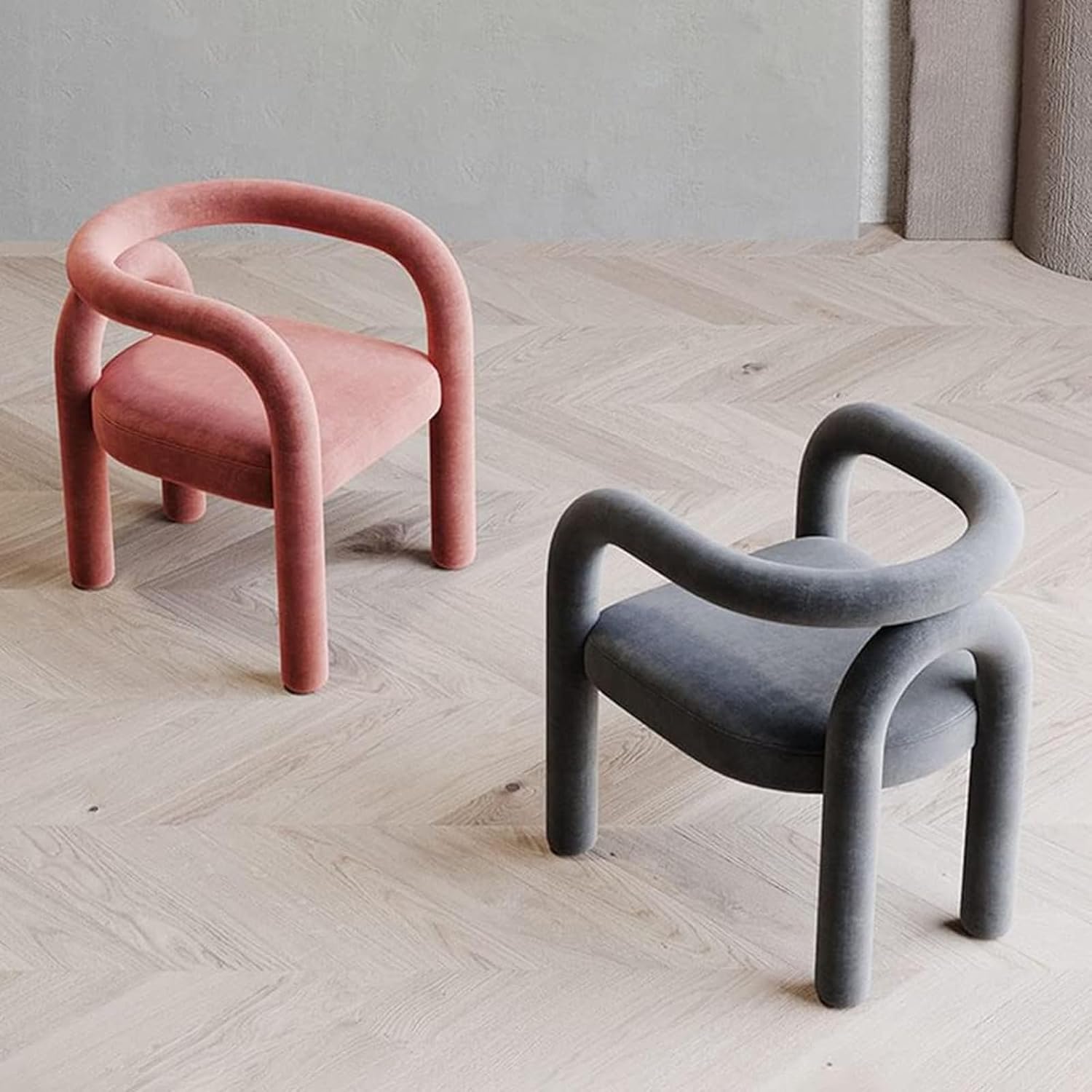 JATIBOSH Office Chair Gaming Chair Computer Chair Cosmetic Chair Scandinavian Living Room Furniture Leisure Chair Reclining Dining Chair Cashmere Sofa Armchair Makeup Stool.