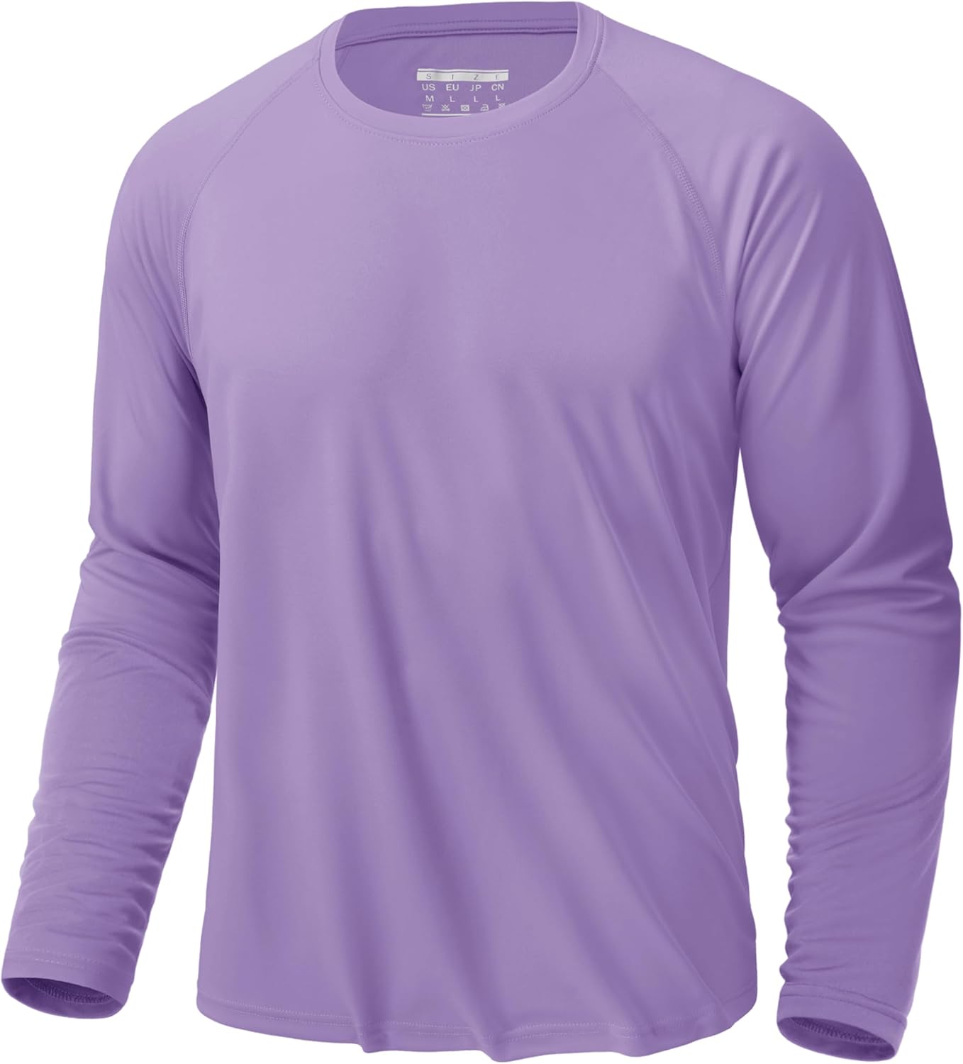 KEFITEVD Men's UV Sun Protection UPF 50+ Shirts Long Sleeve Rash Guard Workout Quick Dry Shirt for Hiking Fishing Swimming