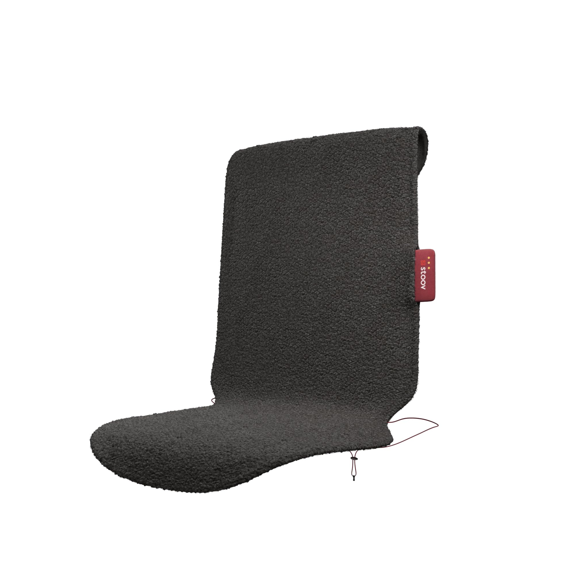 STOOV Big Hug³ - Sitzheizung - Drahtlos - Infrarot-Wärmetechnik - Plus Batterie mit bis zu 2 Stunden drahtlose Wärme - 45x115 cm - Woolly Grey