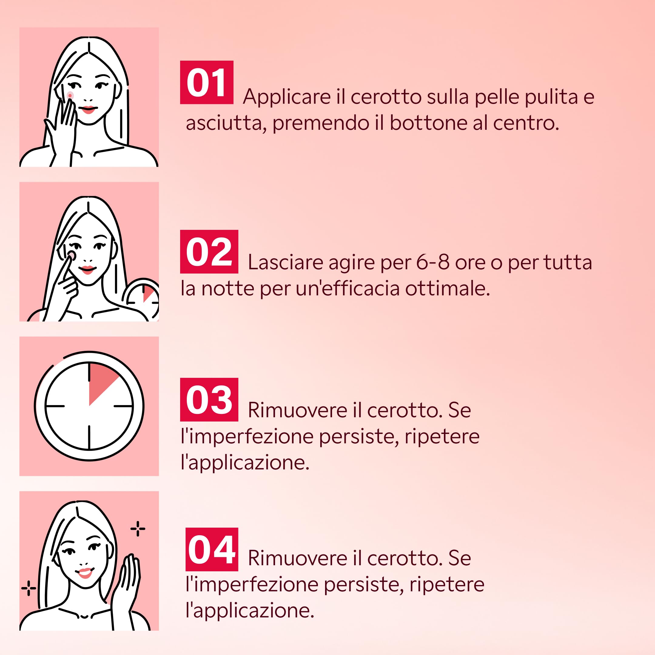 MY SOS BEAUTY Patch contro i brufoli micropunti – My SOS Beauty – Anti Acne Sotto Cutané – Acido salicilico & Albero del Tè – Elimina i brufoli dolorosi in 6 – 8 ore, invisibili e senza dolore, 9 patc