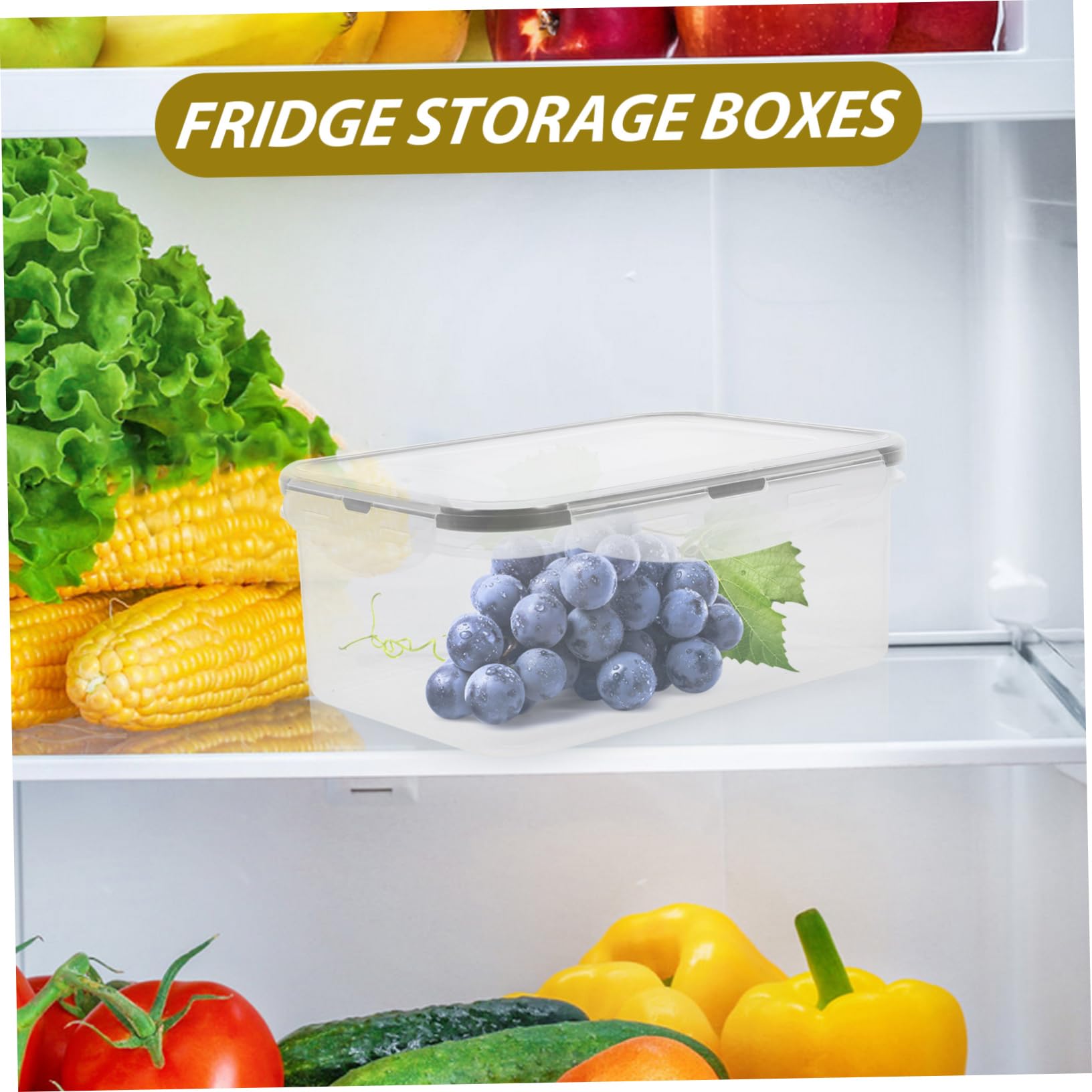 PRETYZOOM 10 Piezas juego de verduras recipientes para aperitivos con tapas contenedor de almacenamiento de cocina refrigerador encargados del almacenamiento de alimentos cajas de verduras