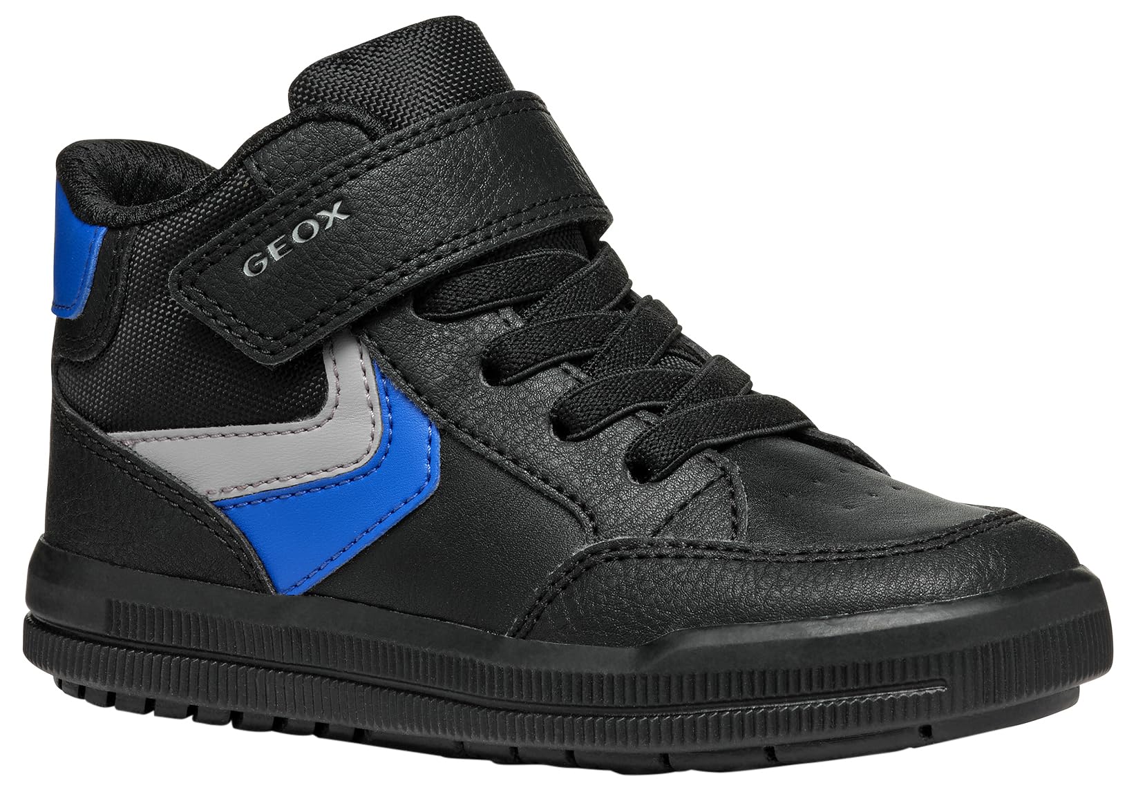 Geox J Arzach BOY A Sneaker, 3.5 UK Black