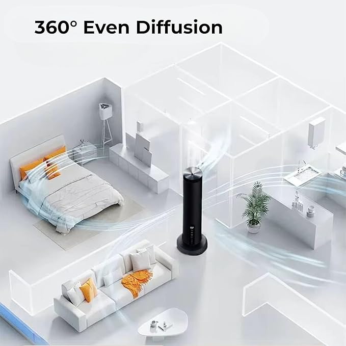 Difusor de Aromas Eléctrico Inalámbrico Recargable Bluetooth Negro AROMALEV miniatura 7