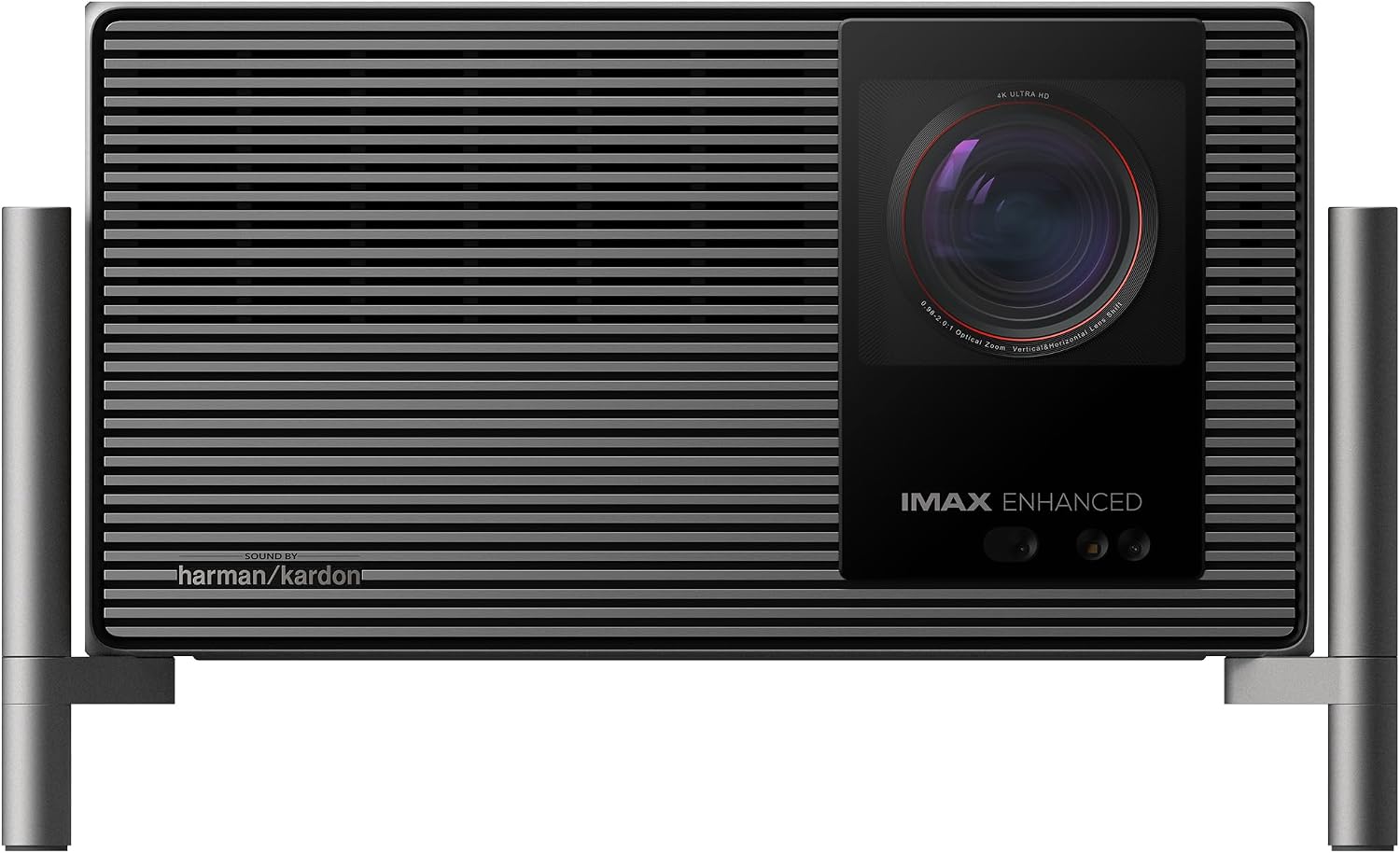 TITAN Noir Pro 4K Laser Projector, 6000 ISO Lumens, Home Theater | RGB Triple Laser, 8000:1 Native Contrast, Dual Iris, Optical Zoom (0.98–2.0), Anti-RBE, Harman Kardon Audio, 240HZ/1ms Gaming