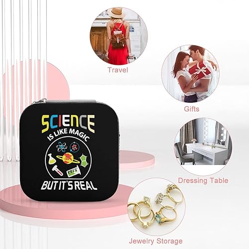 Miniatura 3 de Science Like Magic Jewelry Storage Case Leather Jewelry Holder Organizer Travel Jewellery Box Gift for Women