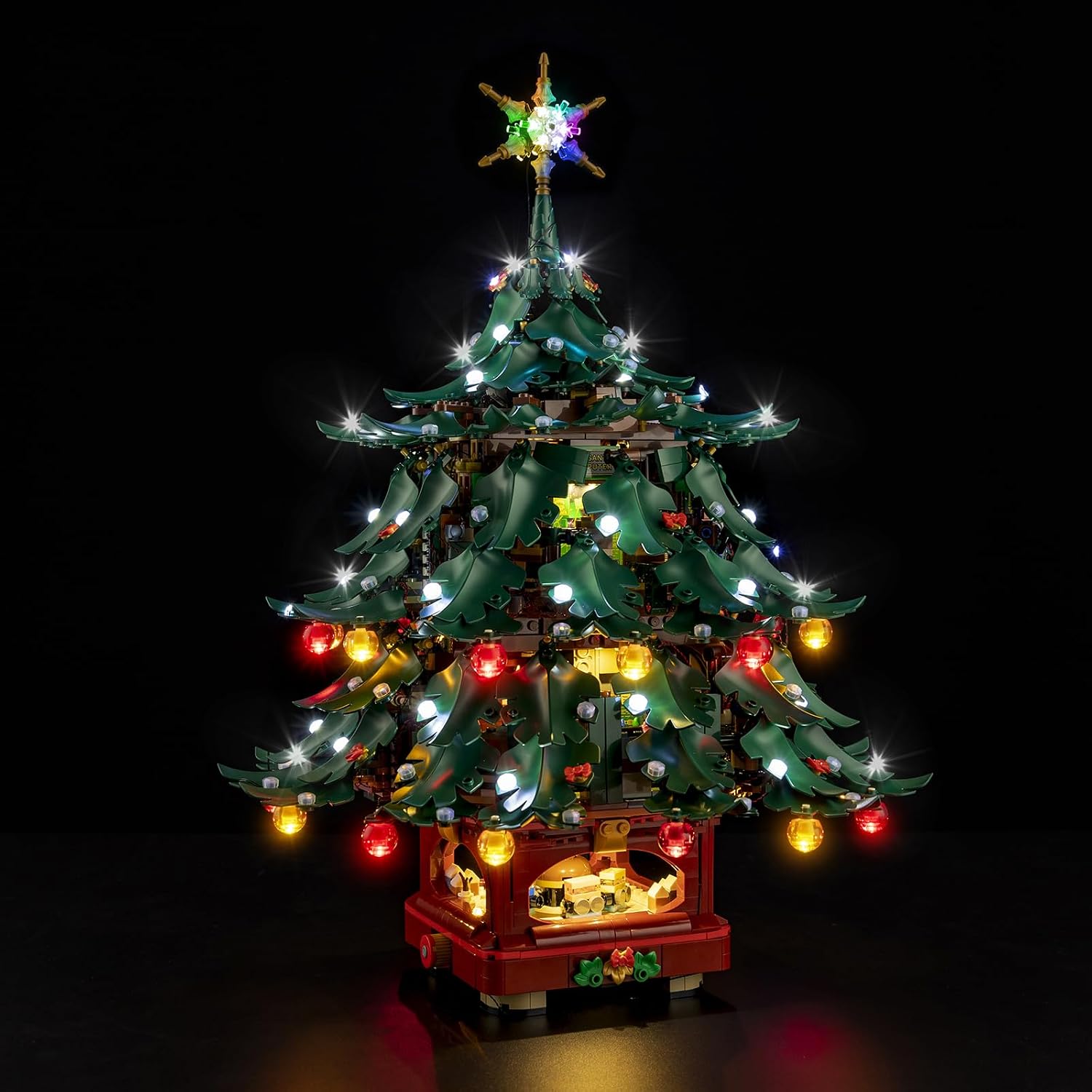 LED Light Kit for(Family Christmas Tree), Lighting Kit Compatible with Lego 41843 (Only Led Light, Building Block Model not Included) (Sounds Edition)