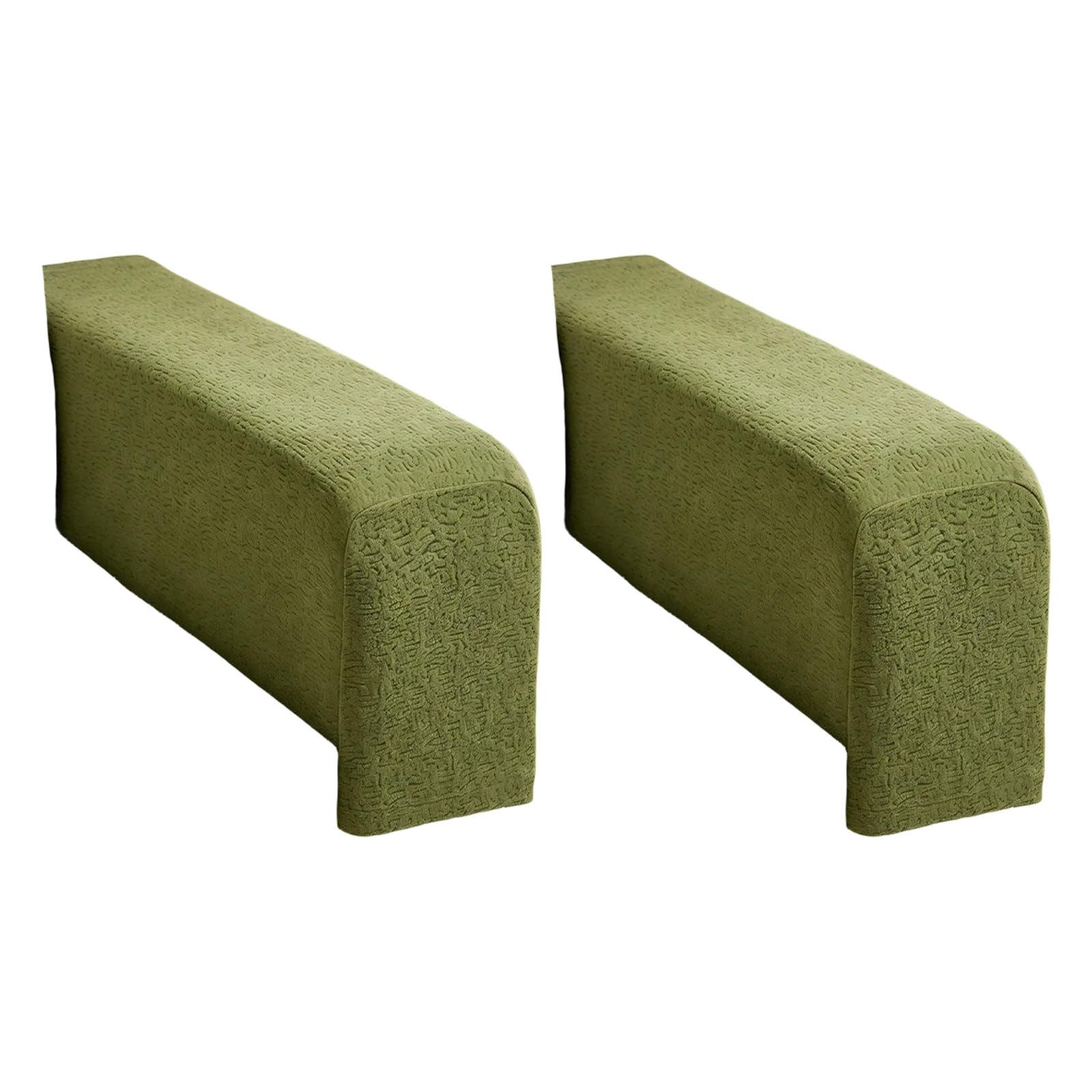 Tsophreniq Matching Pair of Modern Sofa Arm Covers Wrinkled Resistant Textured Fabric Armrest Slipcovers for Recliner/Sectional Nonslip Couch Arm Protectors