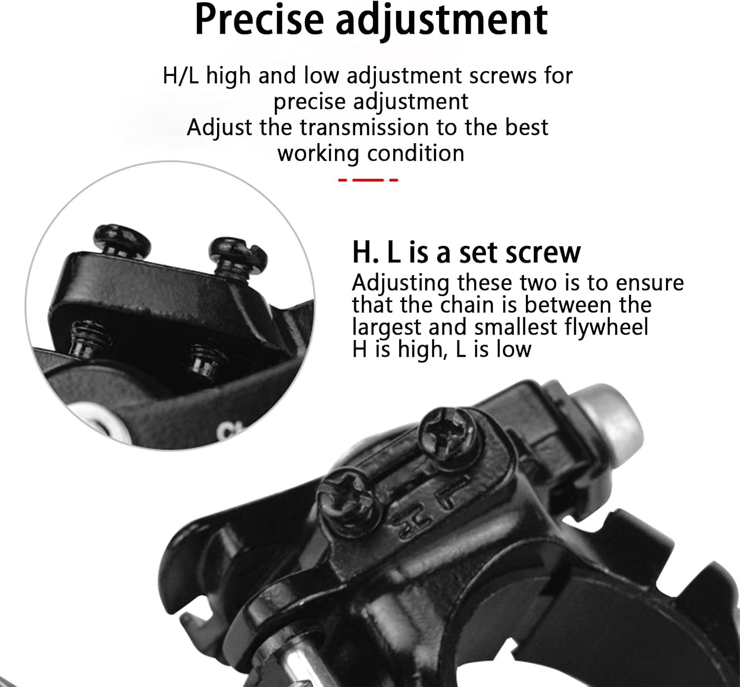 Bike Front Derailleur, Bike Speed Derailleur, Aluminium Alloy Front Derailleur for Mountain Bike Accessory