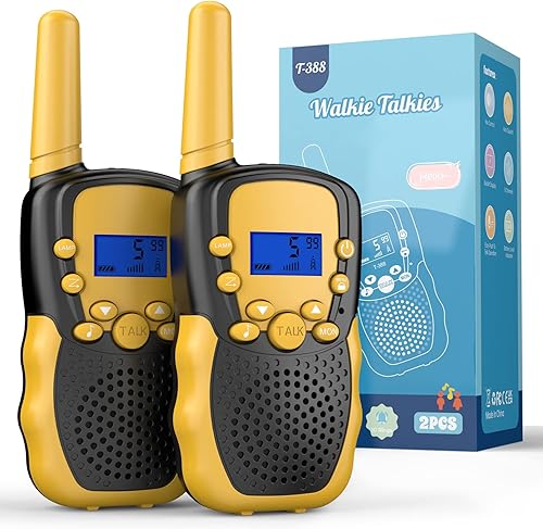 Selieve Juguetes para niños de 4 a 14 años Walkie Talkies para niños de 22 canales juguete de radio de 2 vías con linterna LCD retroiluminada rango