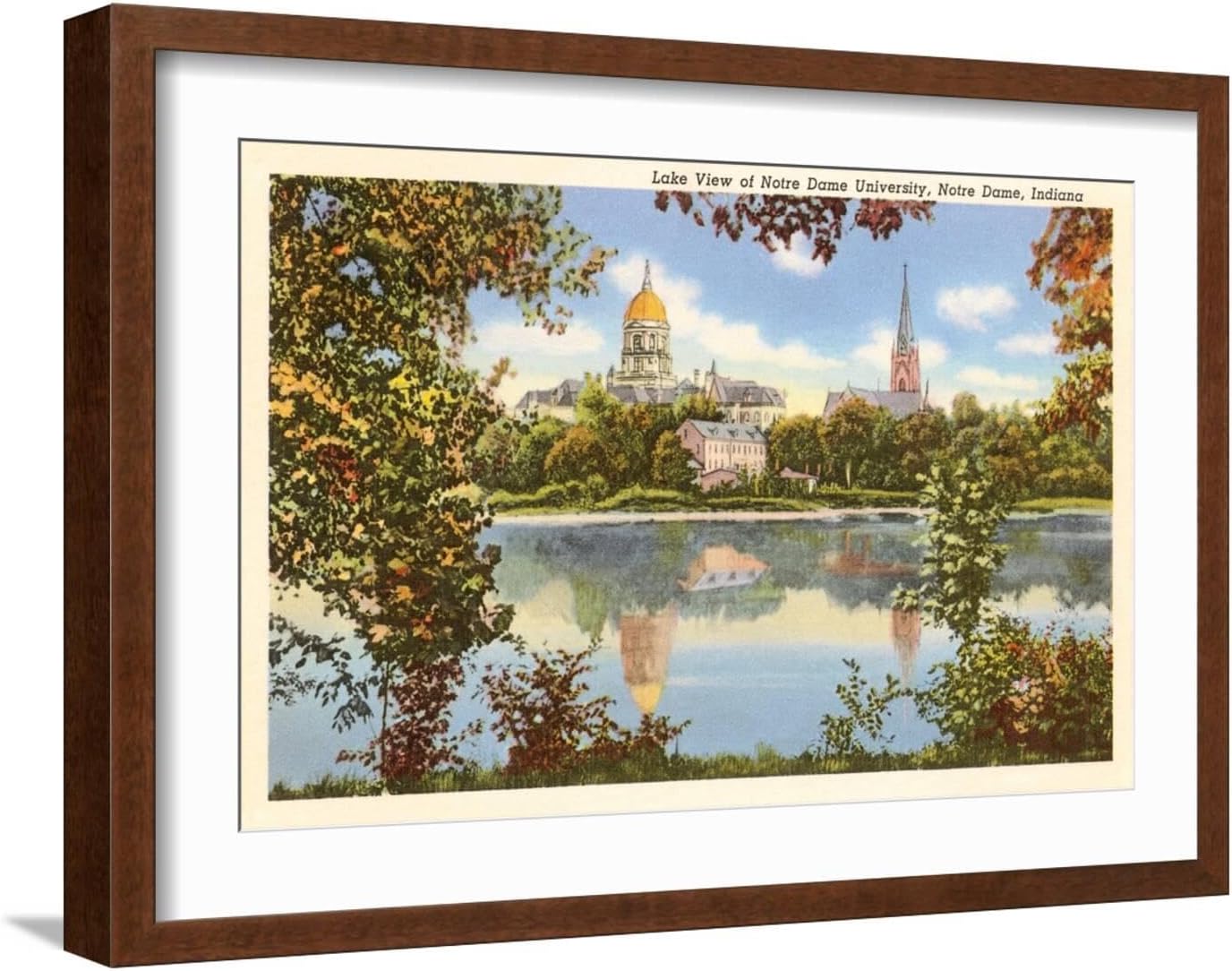 ART.COM Wall Art Print Lake View, Notre Dame, Indiana, 24" x 16"