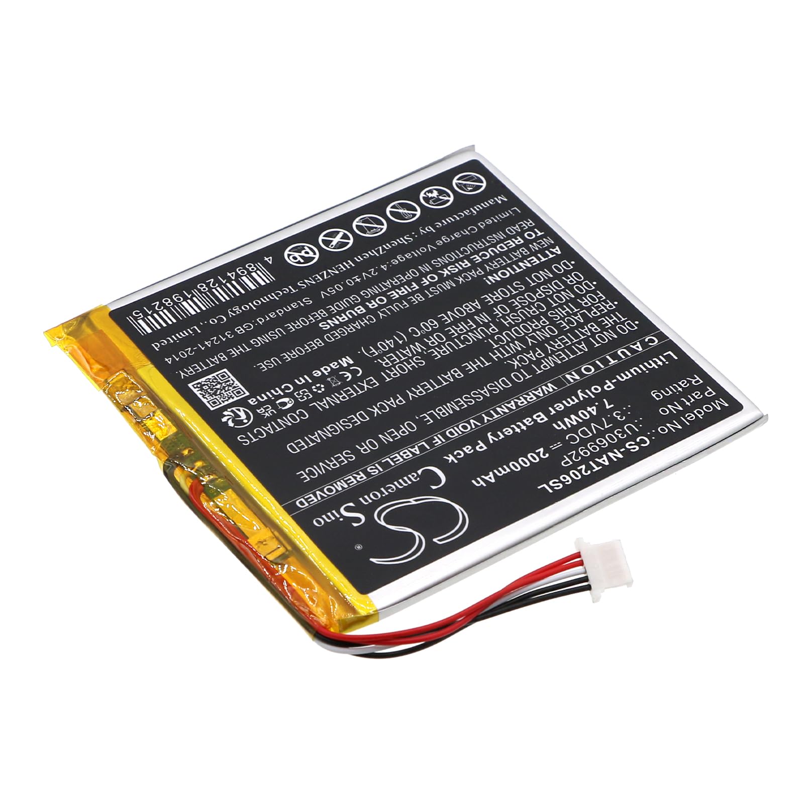 FYIOGXG Battery for ONN 100005206, 100026191, Surf Tablet 7