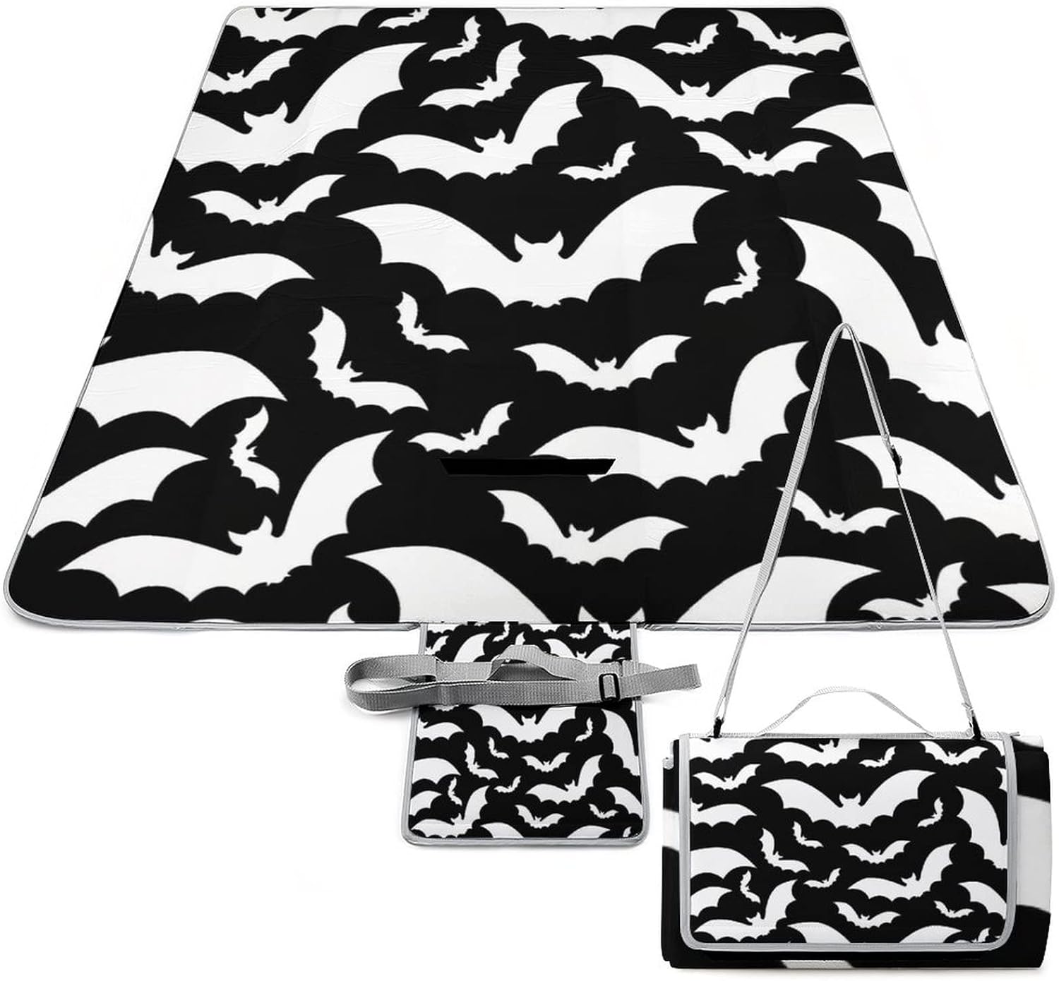 African American Women Portable Picnic Mat Colorful Boho Black Art Girl Afro Aztec Girls for Portable Outdoor Blanket for Travel Camping 58.3x58.3 Inch