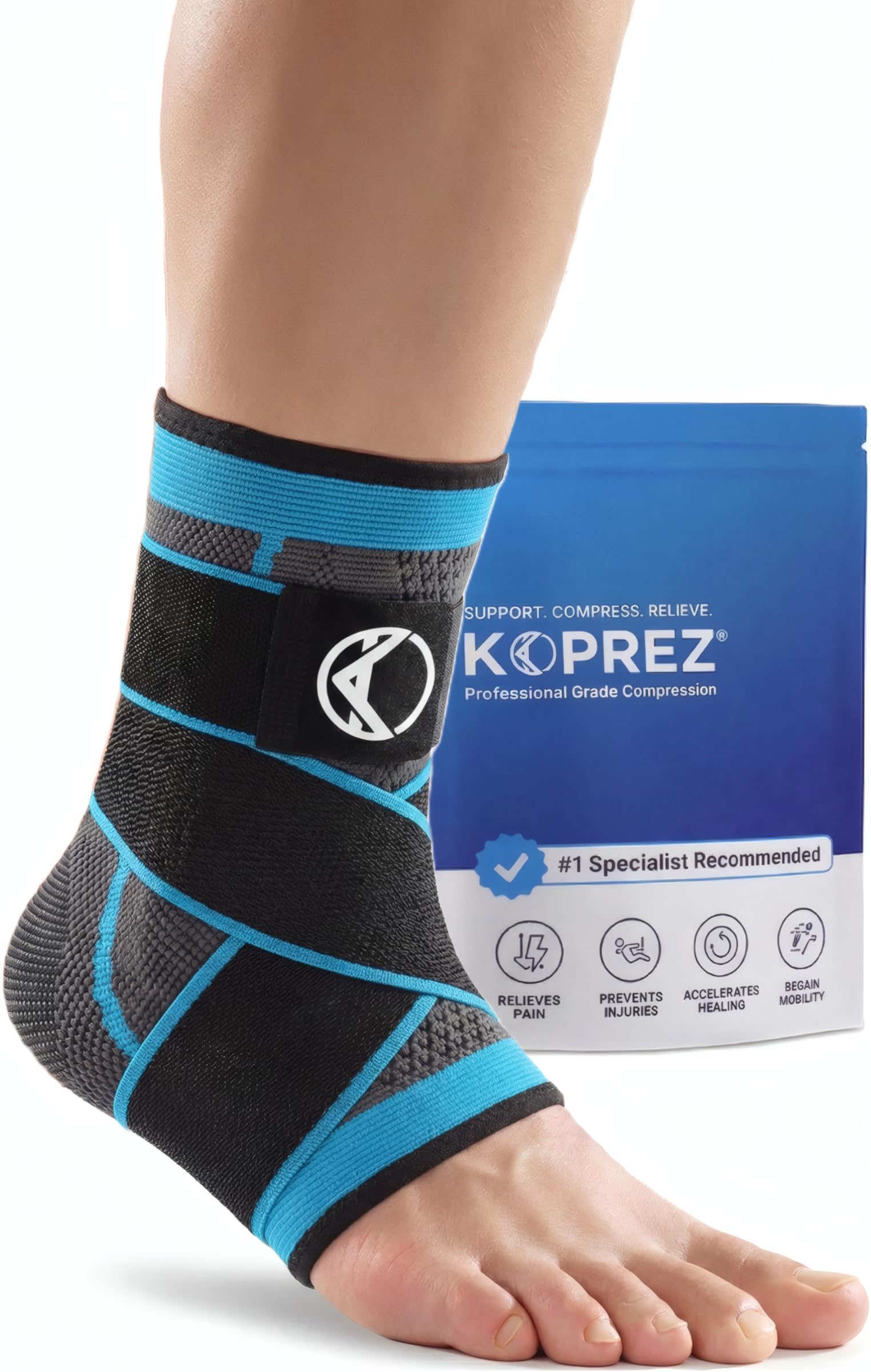 Plantar Fasciitis Sleeve - Plantar Fasciitis Relief, Plantar Fasciitis Socks, Ankle Compression Sleeve, Ankle Support for Women, Plantar Fasciitis Brace, Ankle Sleeve, Ankle Support Men