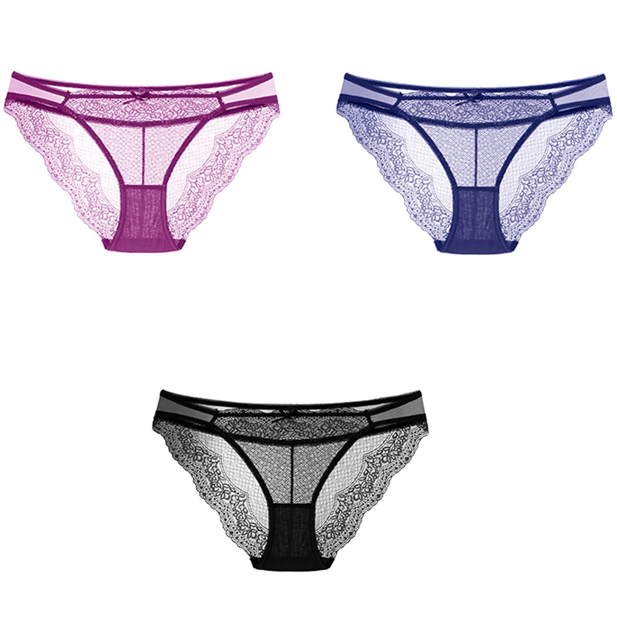 Culotte de bikini sexy dentelle WENJUN coupe confortable taille basse - 8