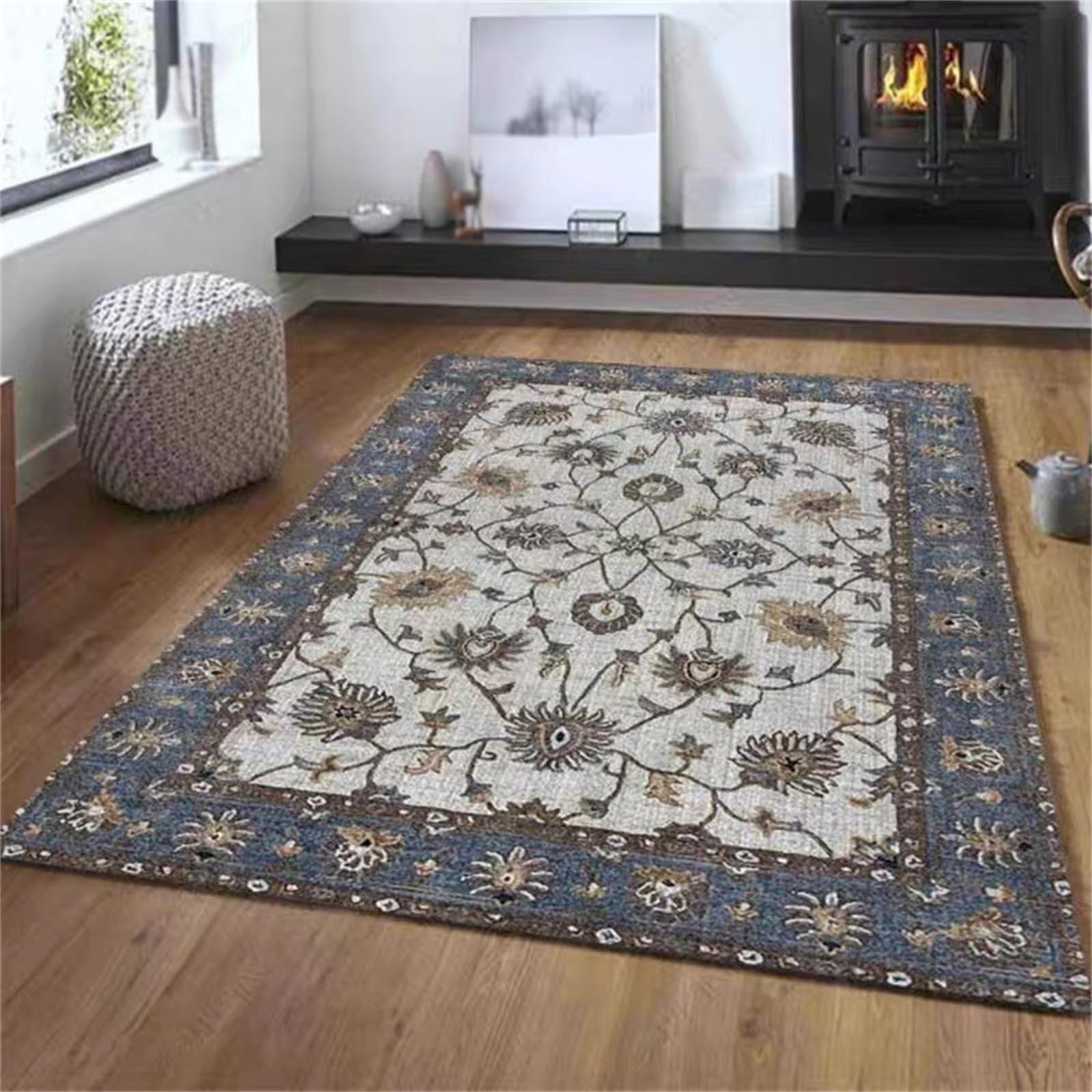 Tappeto Riscaldato al Grafene con Termostato E-Timer | Tappetino Riscaldante Elettrico Per Pavimenti, Tappeto in Peluche Scaldapiedi Riscaldato Soggiorno Camera Letto