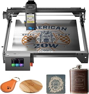 Longer New Upgrade RAY5 Laser Engraver Cutter,Working Area 15.75"x14.37" | 20W Power,24,000mm/min Ultra-Fast Speed,15mm Wood Cutting,Multiple Safety Features, DIY Engraving for Wood, Metal & Acrylic