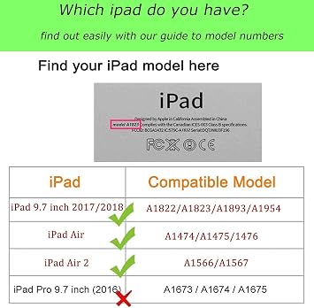 Rotating Case for iPad 9.7 Inch 2018 2017 / iPad Air 2 Case - 360 Degree Rotating Stand Protective Cover with Auto Sleep Wake for iPad 9.7 inch (6th Gen, 5th Gen) / iPad Air 2/ iPad Air (Black)