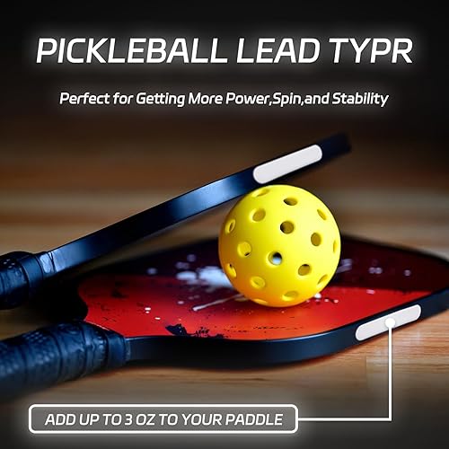 Miniatura 2 de Juego de cinta de agarre ponderada Pickleball de 15 piezas, mejora el control y la estabilidad