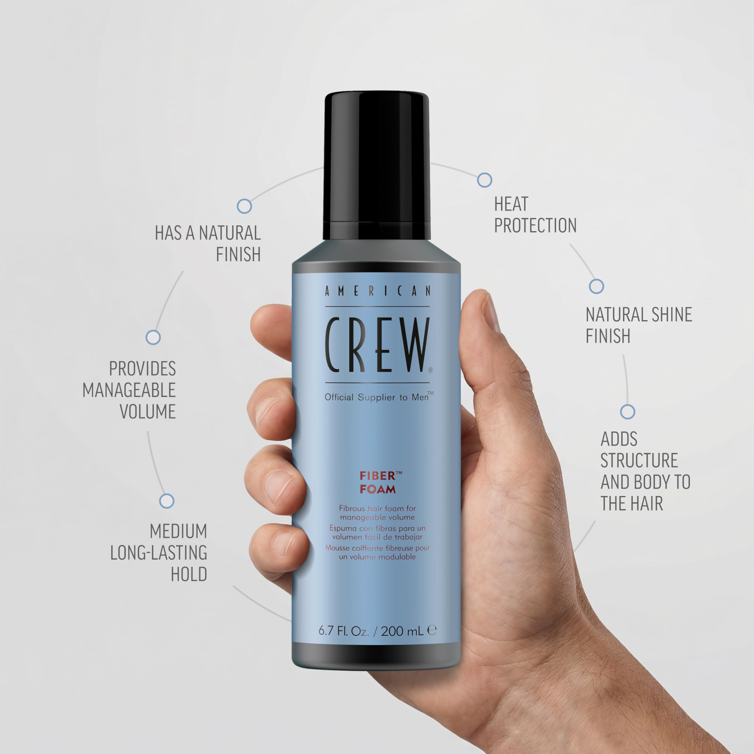American Crew Fiber Foam 200ml - mousse fibreuse