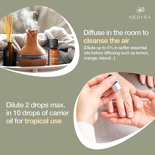 Miniatura 5 de Aceite esencial de orégano, 100% puro y natural, sin diluir para el cuidado de la piel, para la salud de las uñas de los pies, crema facial y