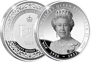 Queen Elizabeth II Platinum Jubilee Coin | 2022 Collectible Royal Souvenir | Handcrafted Commemorative Coin | Uncirculated...